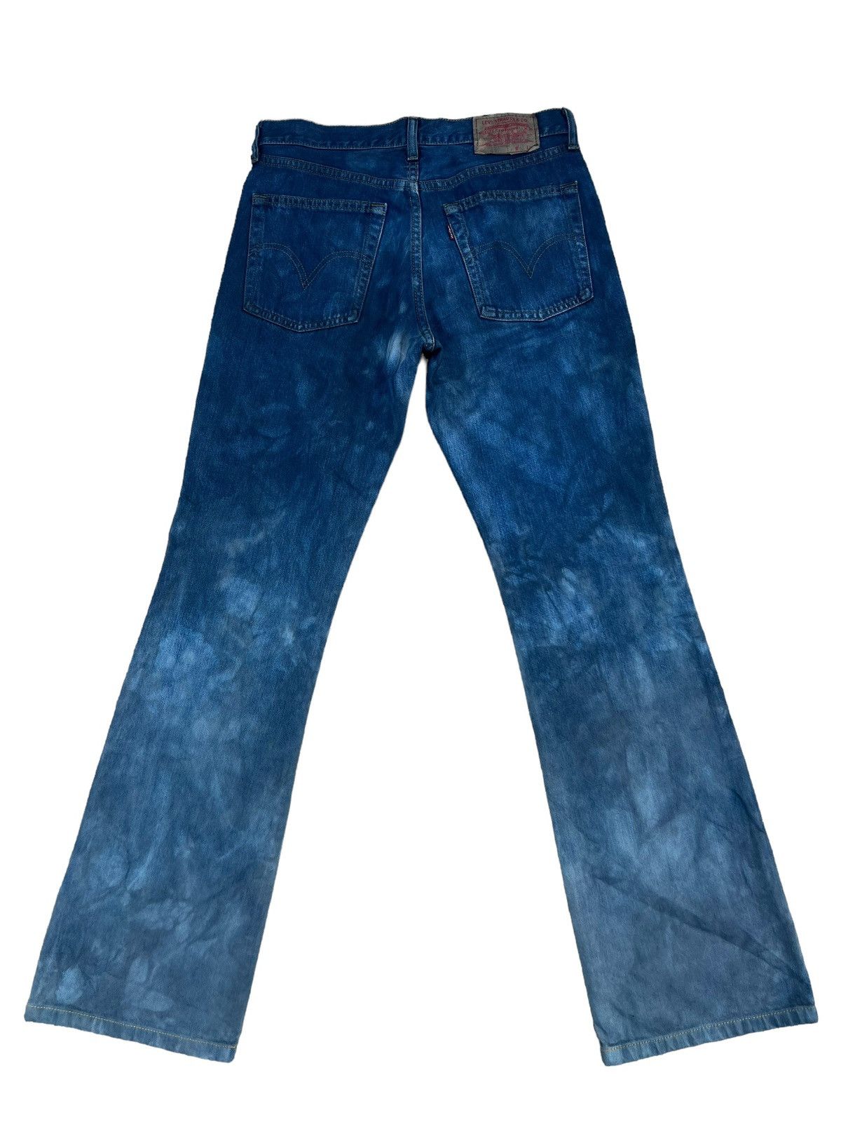 Levi's Vintage 2007 Levi’s 517 Bleached Waxed Denim Bootcut Jeans Size US 30 / EU 46 - 2 Thumbnail