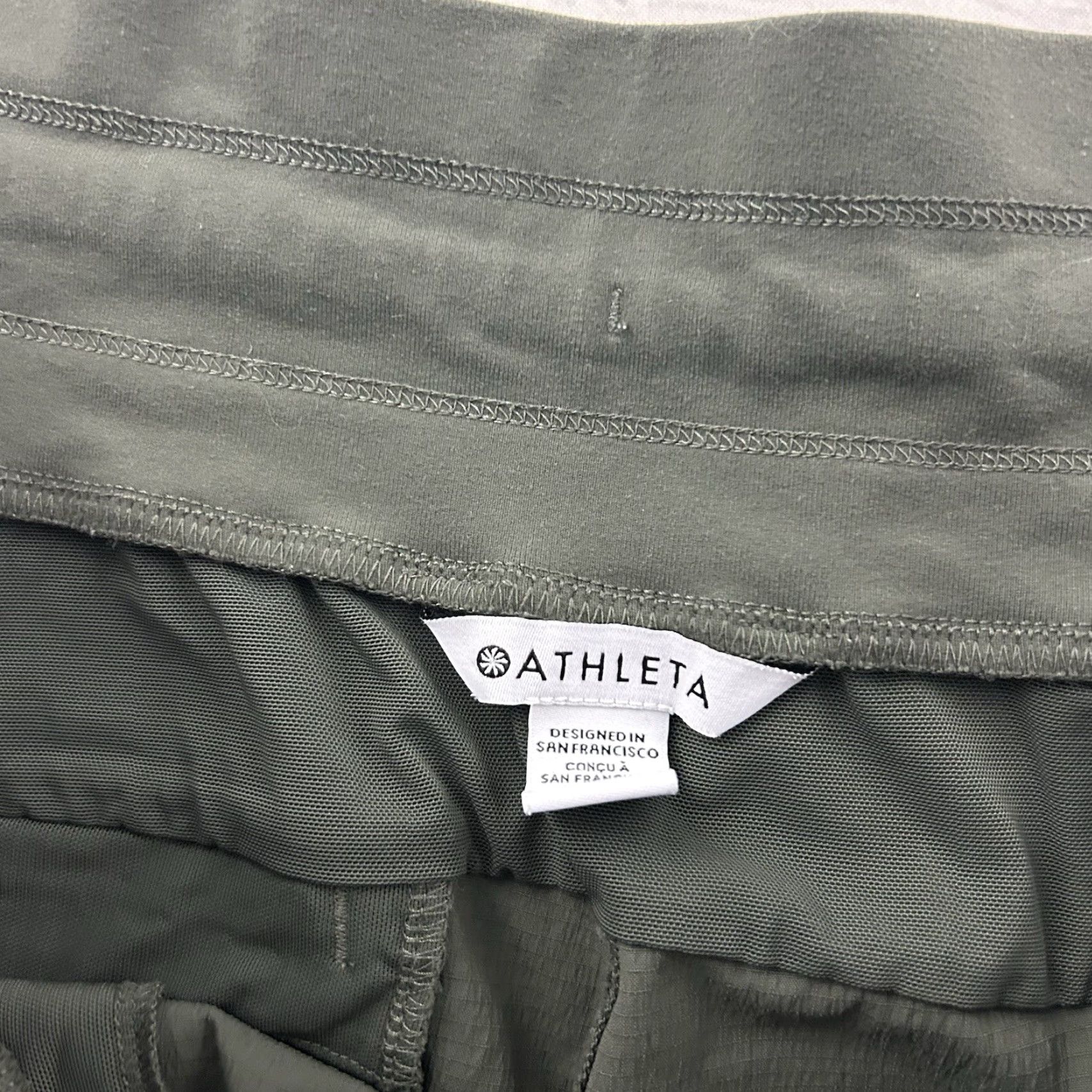 Athleta Athleta Trekkie Jogger Pants Women's 18 Green Zip Pocket Athletic Pants Boys? Size 40" / US 18 - 4 Thumbnail