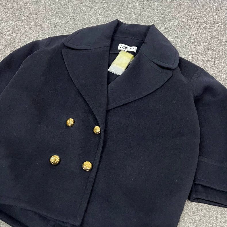 Loewe LOEWE Golden Knobber Wool Coat Size XXS / US 00 / IT 34 - 4 Thumbnail