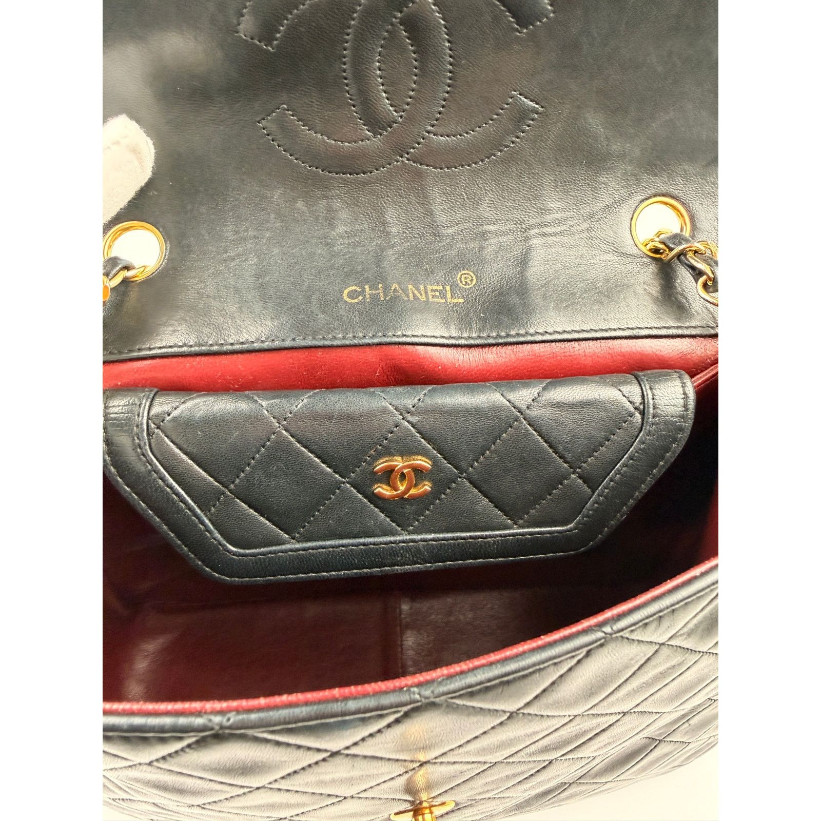 Chanel Chanel Vintage Black Quilted Trapezoid Flap Shoulder Bag Size ONE SIZE - 11 Thumbnail