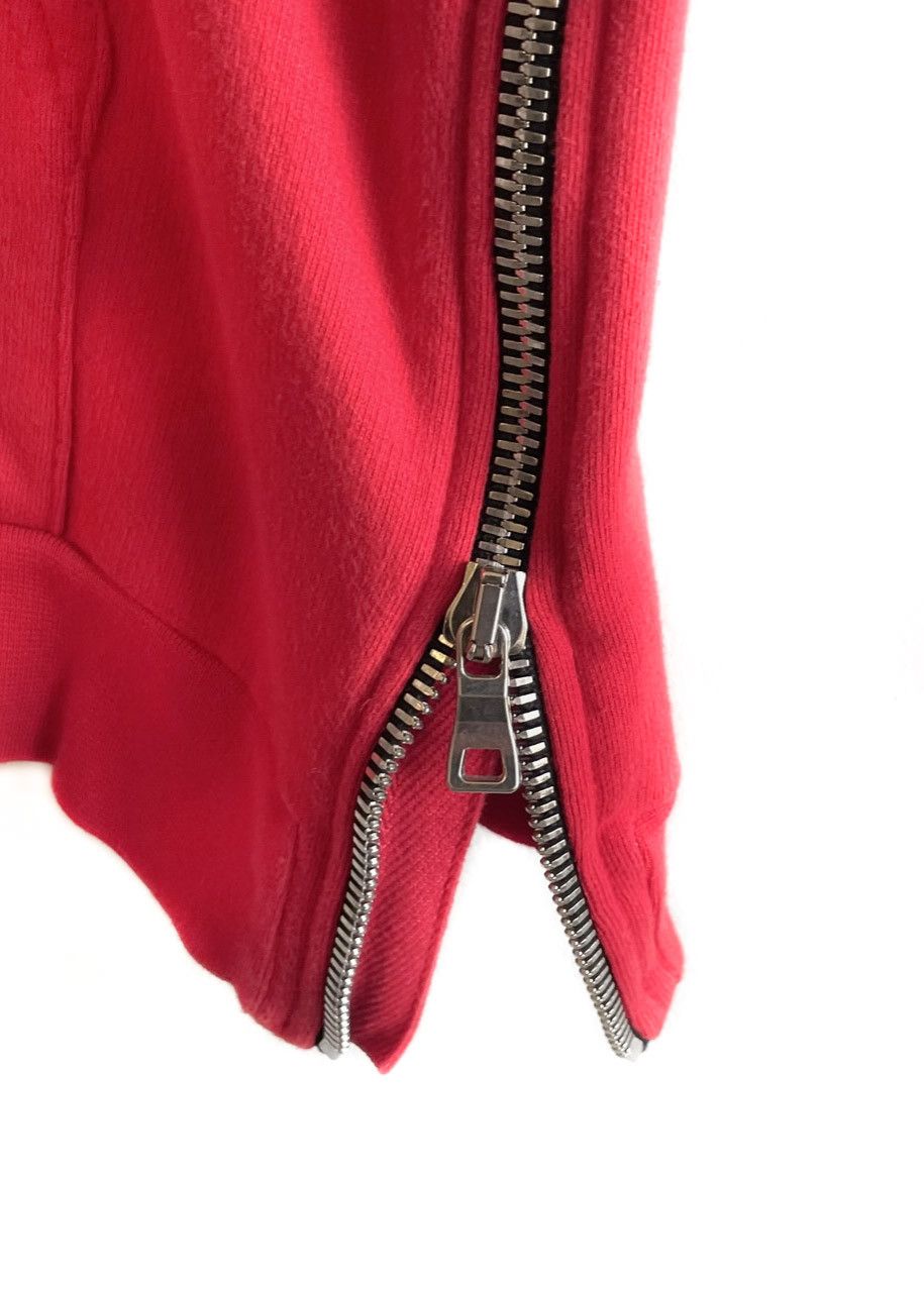 Balmain Balmain Red Sleeveless Zipped-up Embroidered Hoodie Vest Size US M / EU 48-50 / 2 - 4 Thumbnail