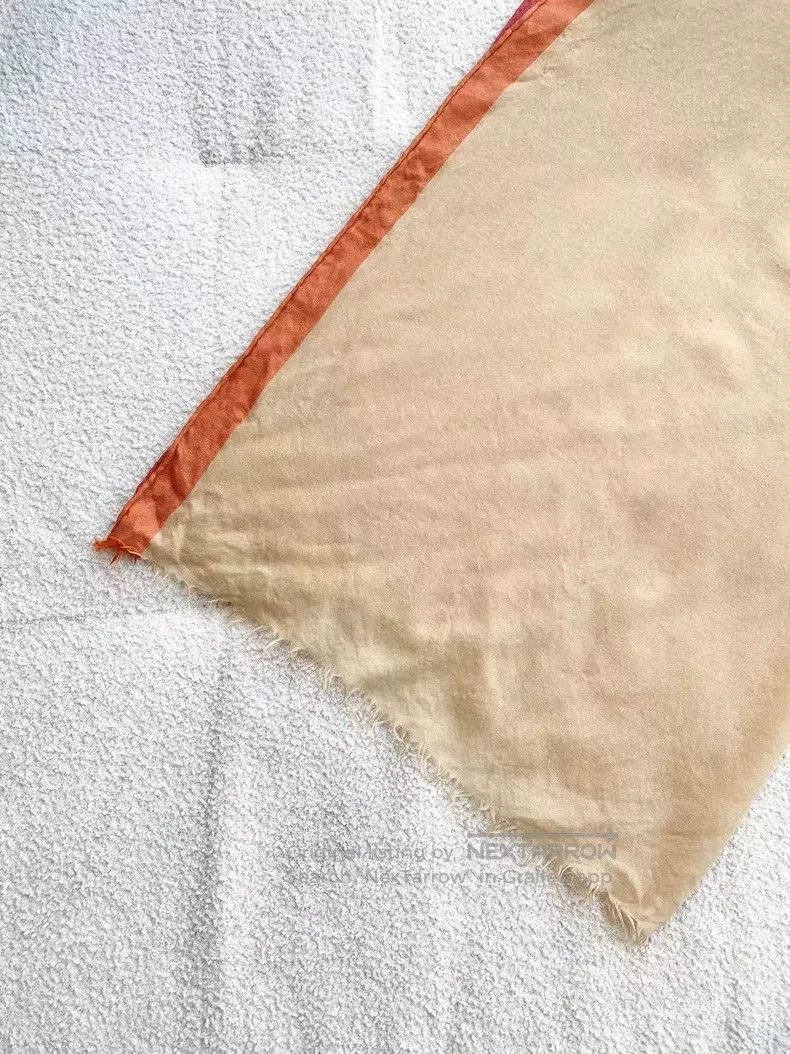 Hermes Hermes size M Cashmere Brown Shawl Size ONE SIZE - 4 Thumbnail