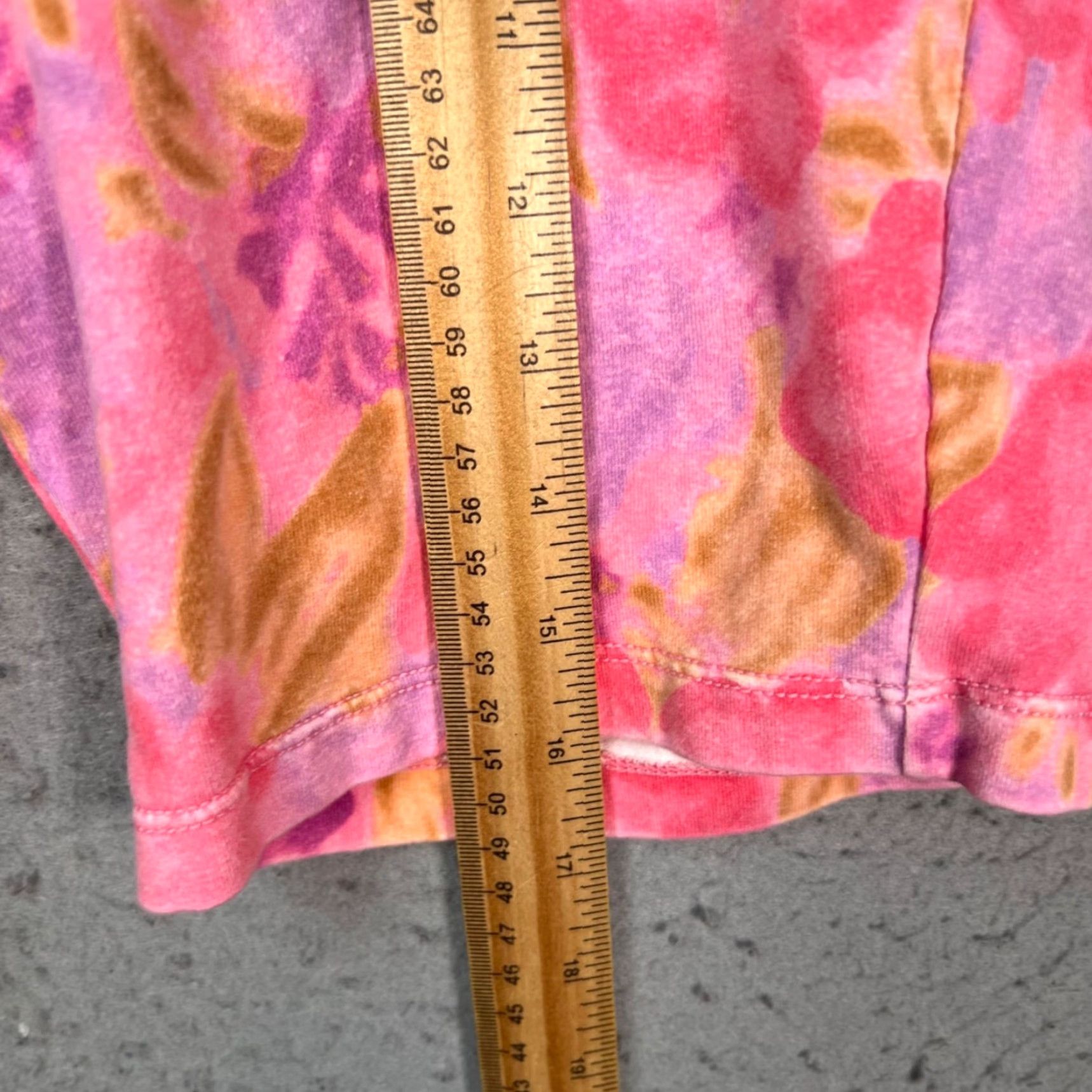 Aeropostale Aeropostale Shorts Biker Pink Floral Cotton Elastane Elastic Waist XS Womens Summer Inseam 6in High Rise Size 26" / US 2 / IT 38 - 6 Thumbnail