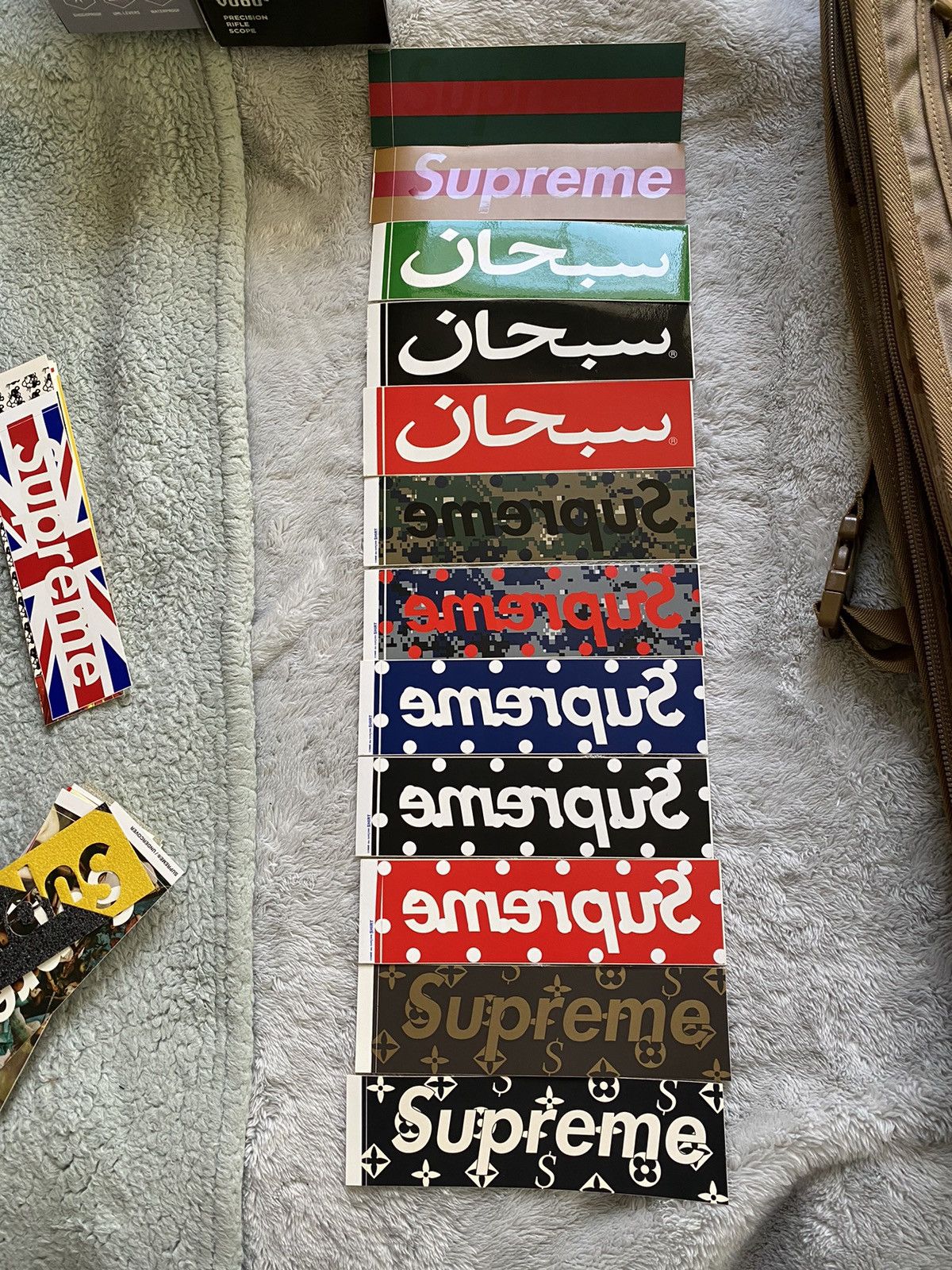 Vtg Supreme NY Joy Division Peter Saville Box Logo Stickers Decals