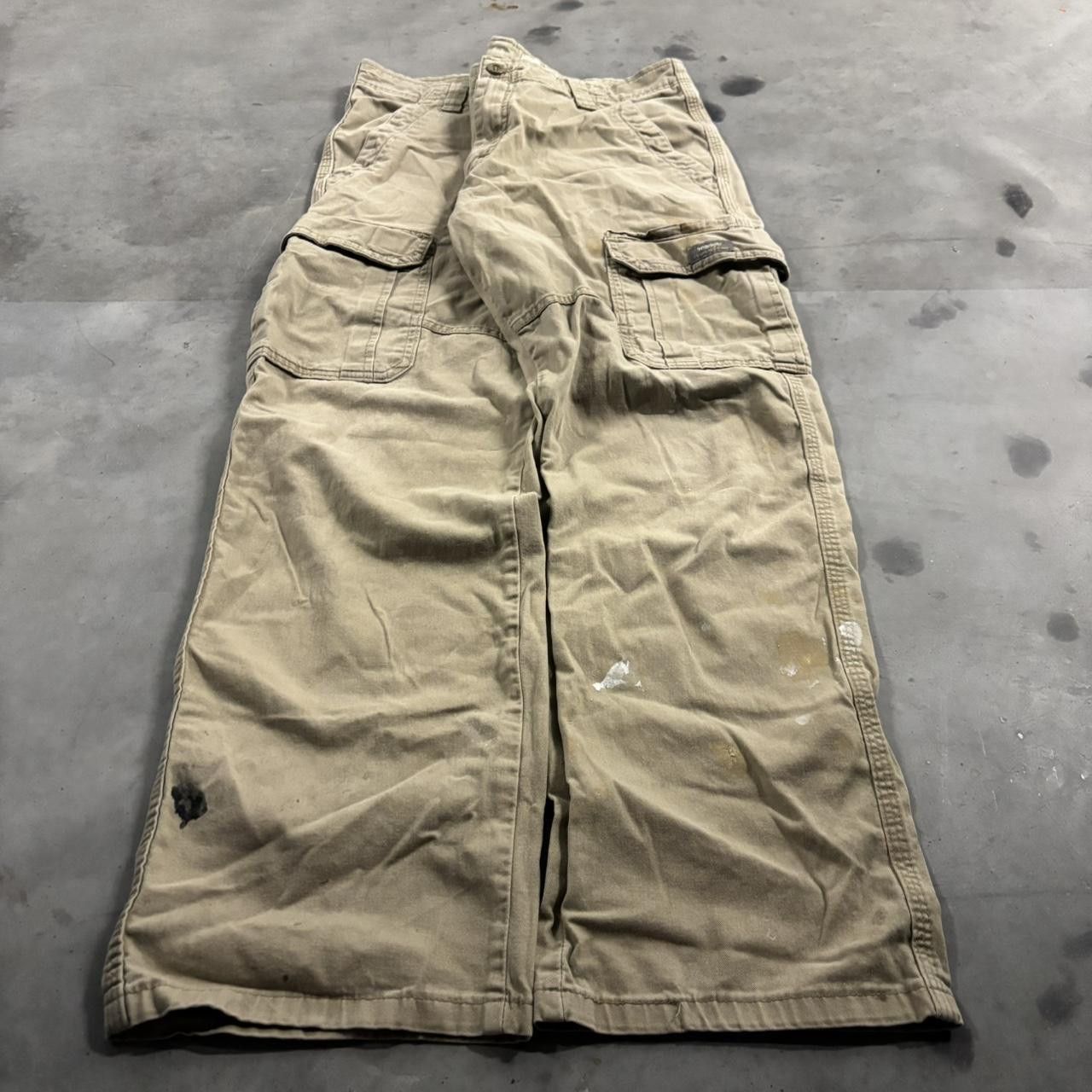 Vintage Crazy Vintage Y2K/2000s Grunge Khaki Tan Streetwear Cargo Pants! 32x30 Size US 32 / EU 48 - 3 Thumbnail