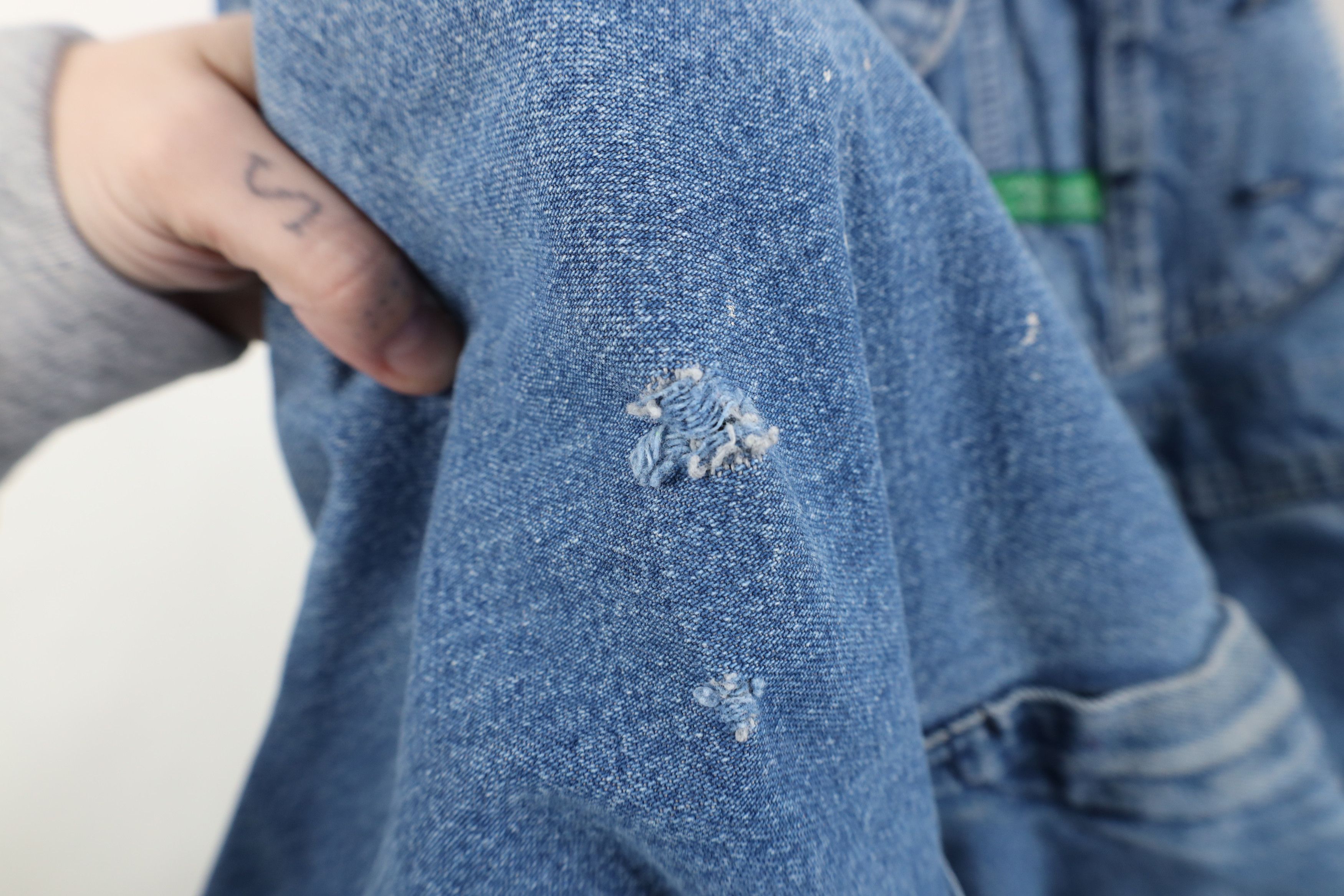 Vintage Vintage 90s Streetwear Thrashed Wide Leg Denim Overalls Size US 40 / EU 56 - 9 Thumbnail
