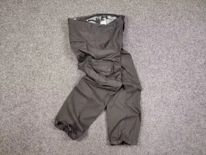 Japanese Brand Vintage 90's Japan Cargo Pants Gray Zip Pocket Y2K Style Size US 34 / EU 50 - 7 Thumbnail