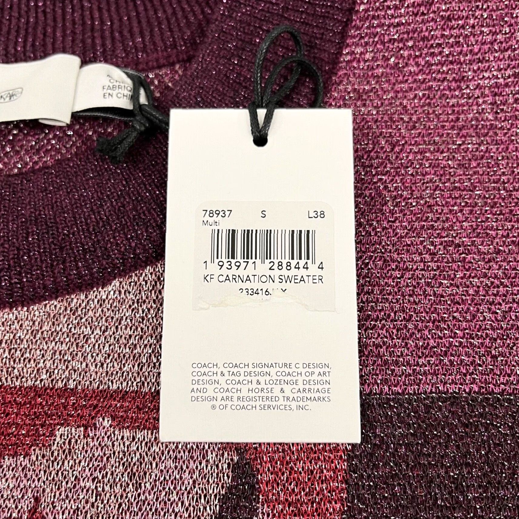 Coach COACH Sweater Womens Small Kaffe Fassett Carnation Print Crewneck Oversized NEW Size S / US 4 / IT 40 - 3 Thumbnail