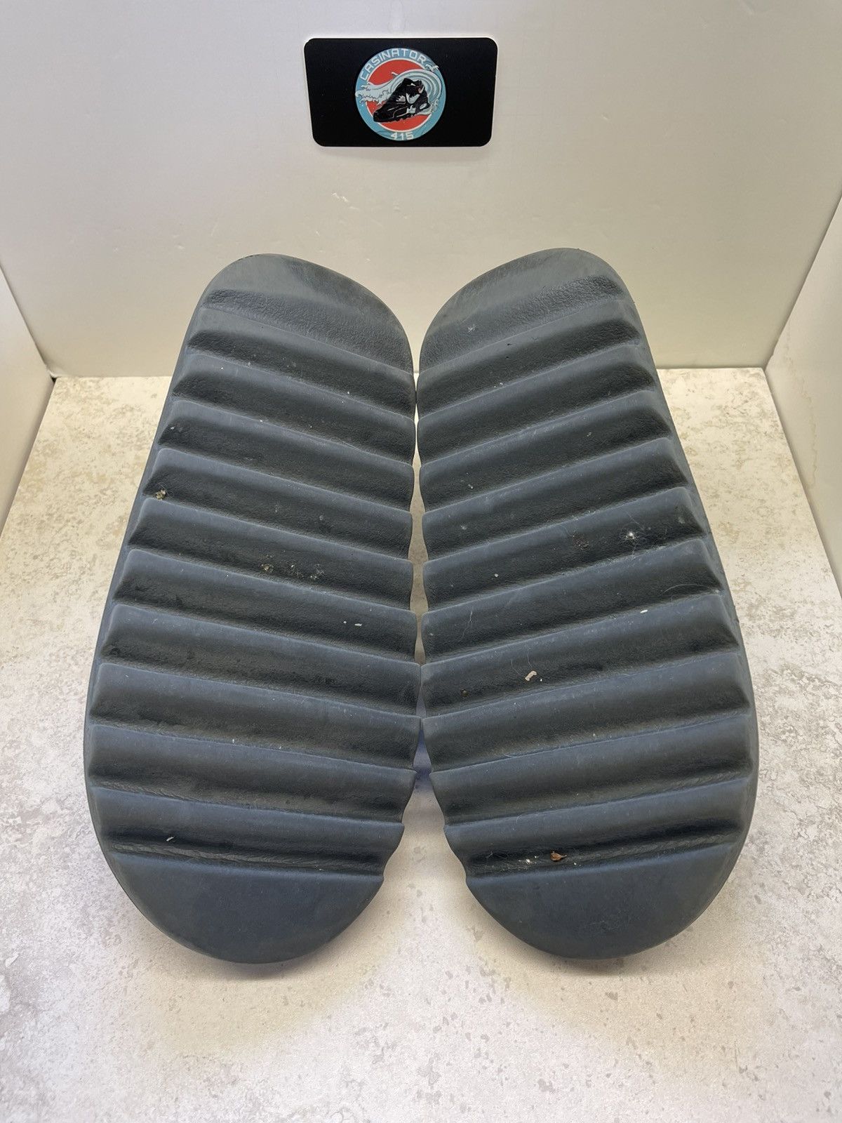Yeezy Size 10 - Adidas Yeezy Slide Dark Onyx ID5103 Size US 10 / EU 43 - 8 Thumbnail