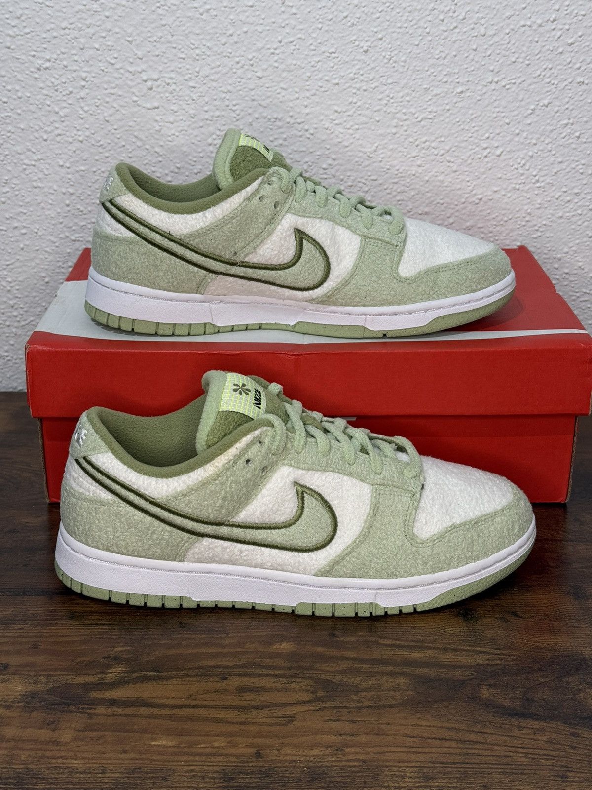 Nike Nike Dunk Low SE Fleece Pack Honeydew size 8 Size US 8 / IT 38 - 5 Thumbnail