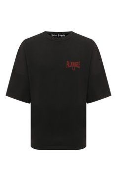 Palm Angels o1s22i1n1224 College T-Shirt in Black Size US XL / EU 56 / 4 - 1 Thumbnail