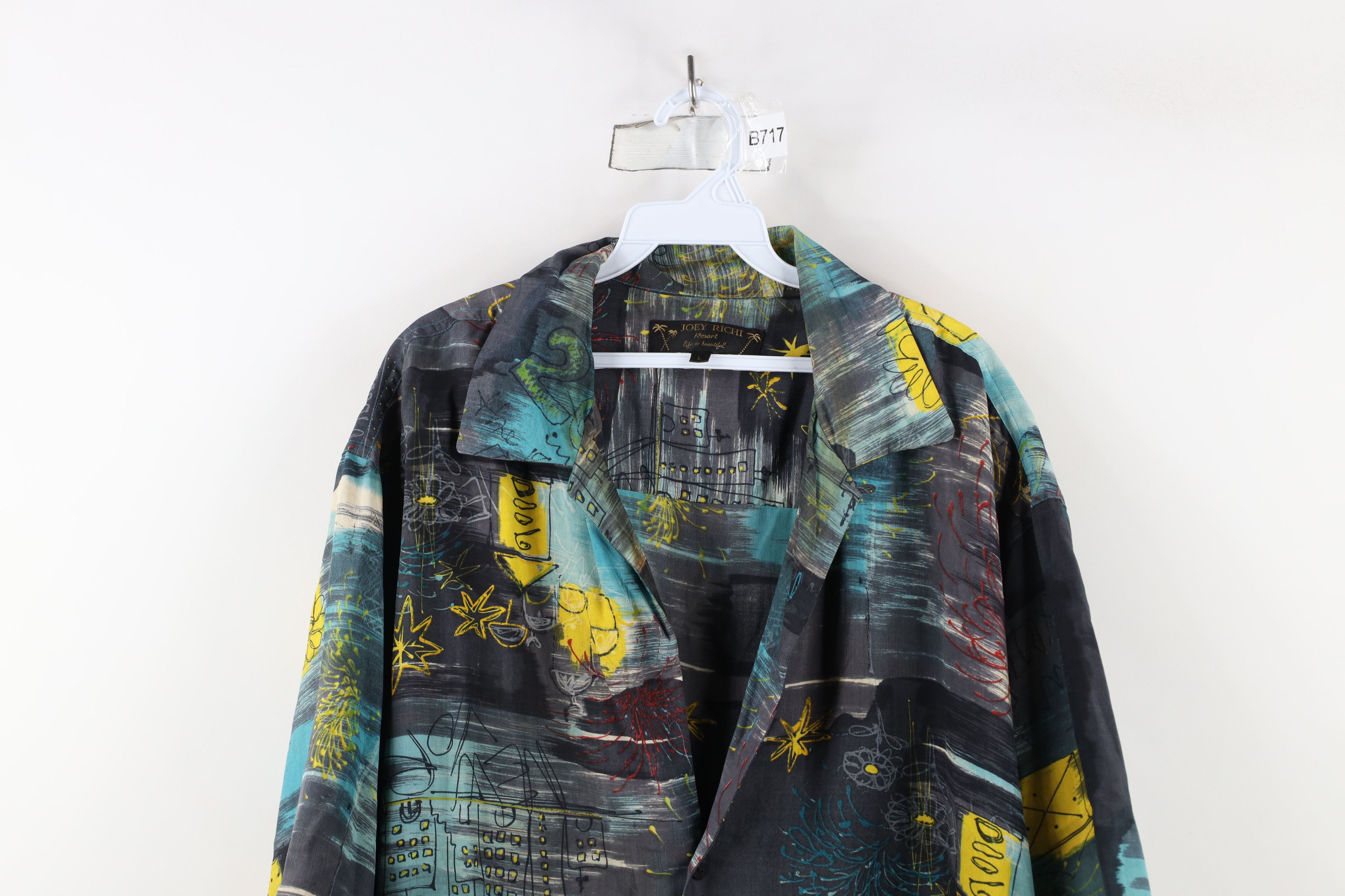 Vintage Vintage Y2K Millennium Looped Collar Silk Button Shirt Size US L / EU 52-54 / 3 - 2 Thumbnail