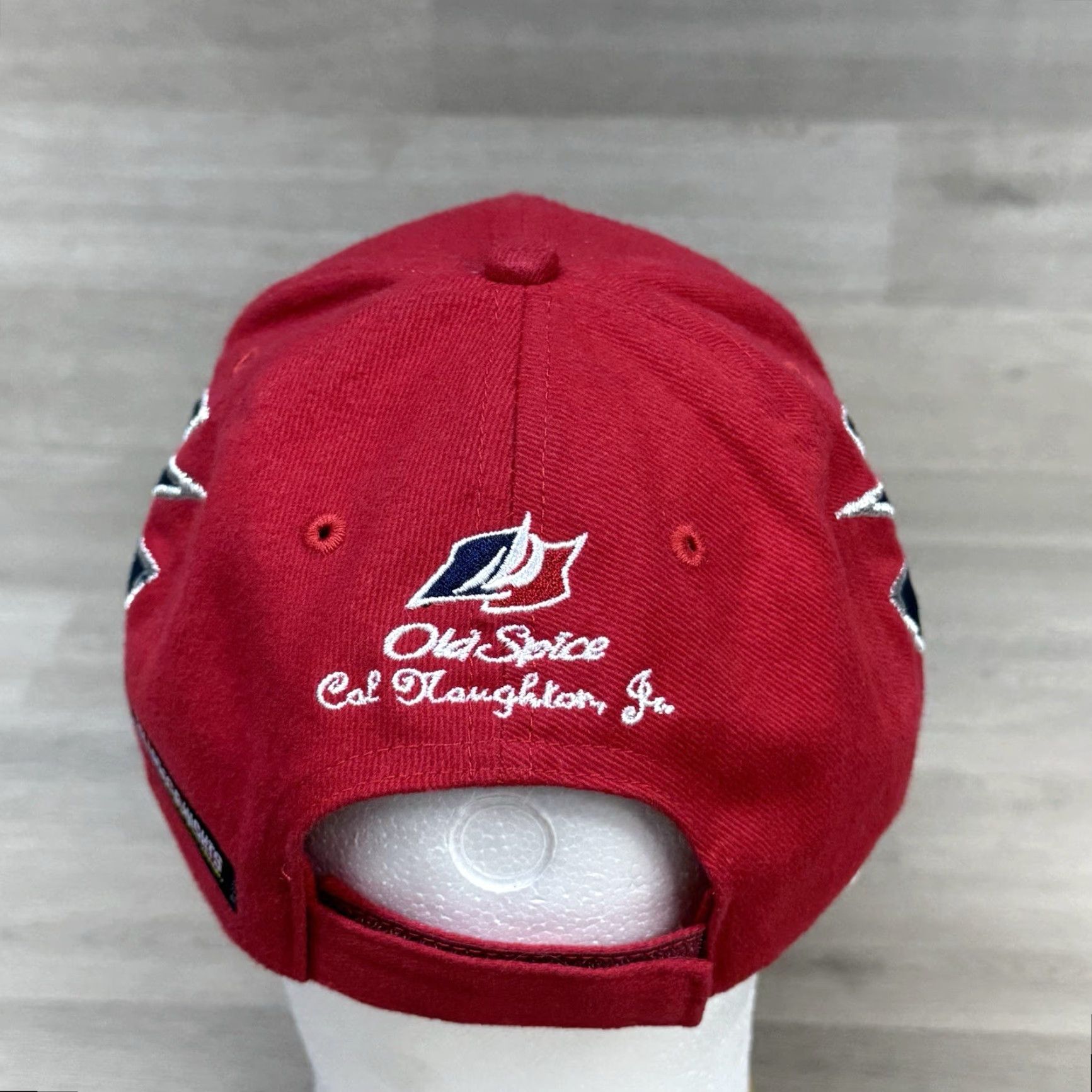 Vintage Old Spice Cap Unisex-Adult Talladega Nights Cal Naughton Jr Baseball Cap Adjustable One-Size Red Size ONE SIZE - 4 Thumbnail