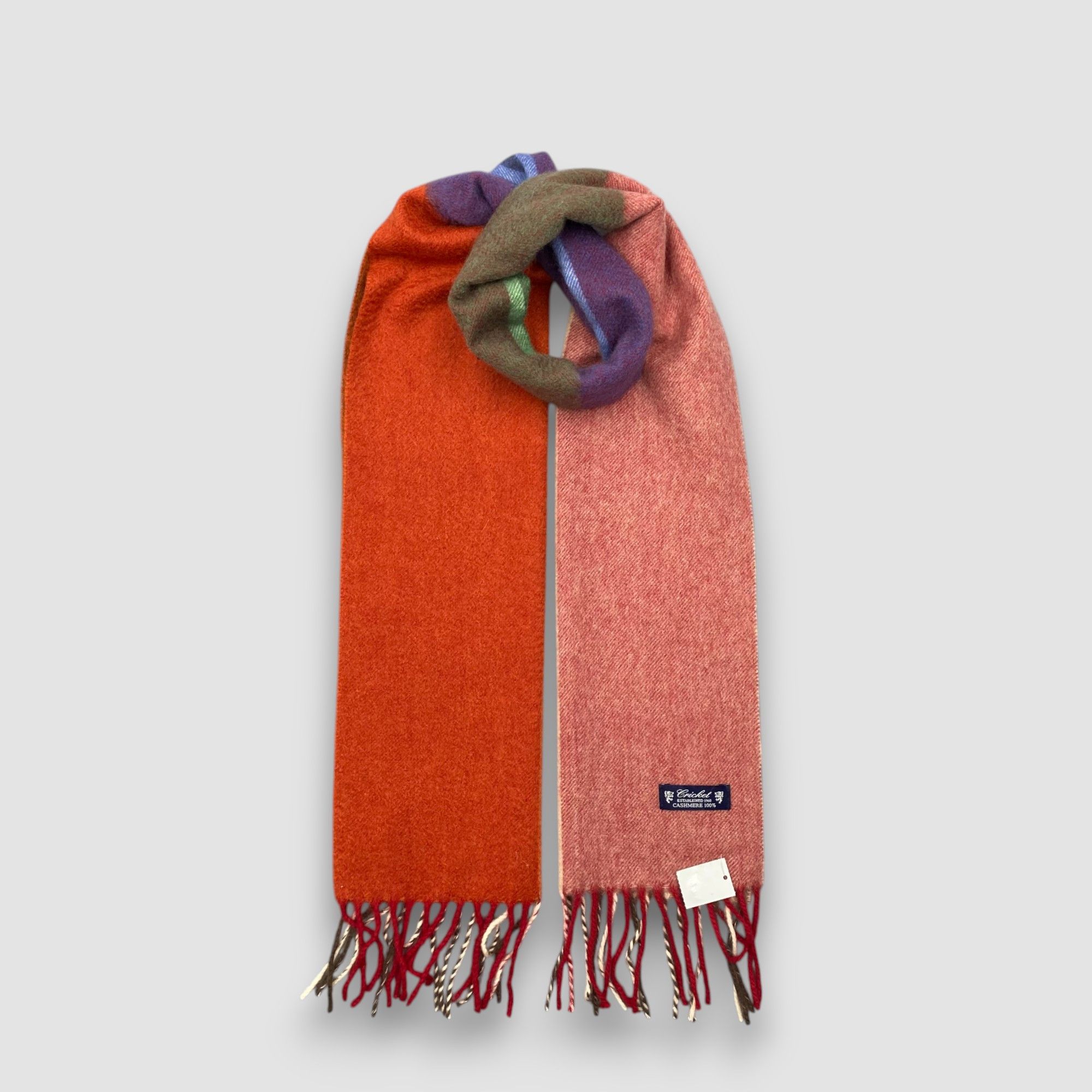 Japanese Brand Vintage Cricket Scarf Muffler Cashmere Winter Fringe Scarves Size ONE SIZE - 1 Thumbnail
