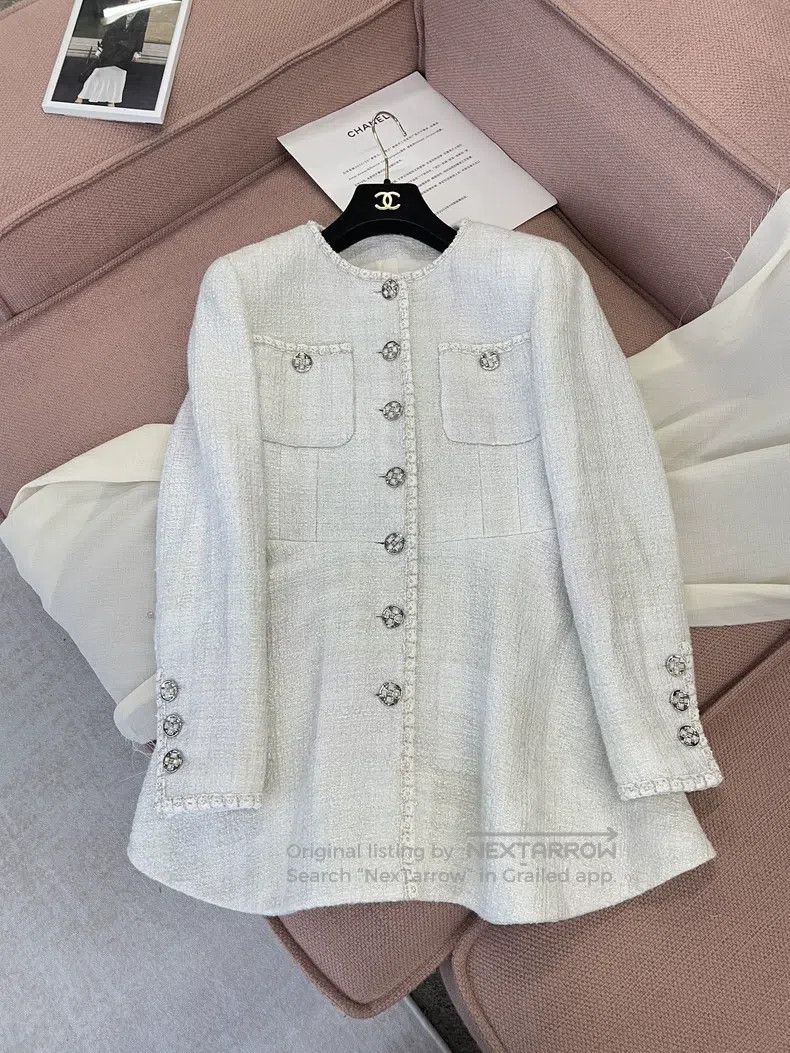 Chanel Chanel White braided coat Size XS / US 0-2 / IT 36-38 - 1 Thumbnail
