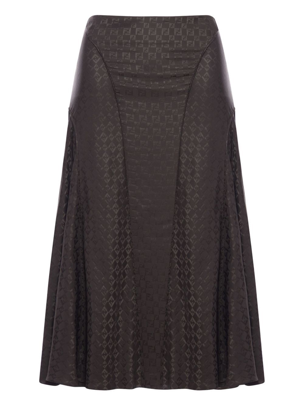 Fendi FF JACQUARD SILK SKIRT Size 27" / US 4 / IT 40 - 1 Thumbnail