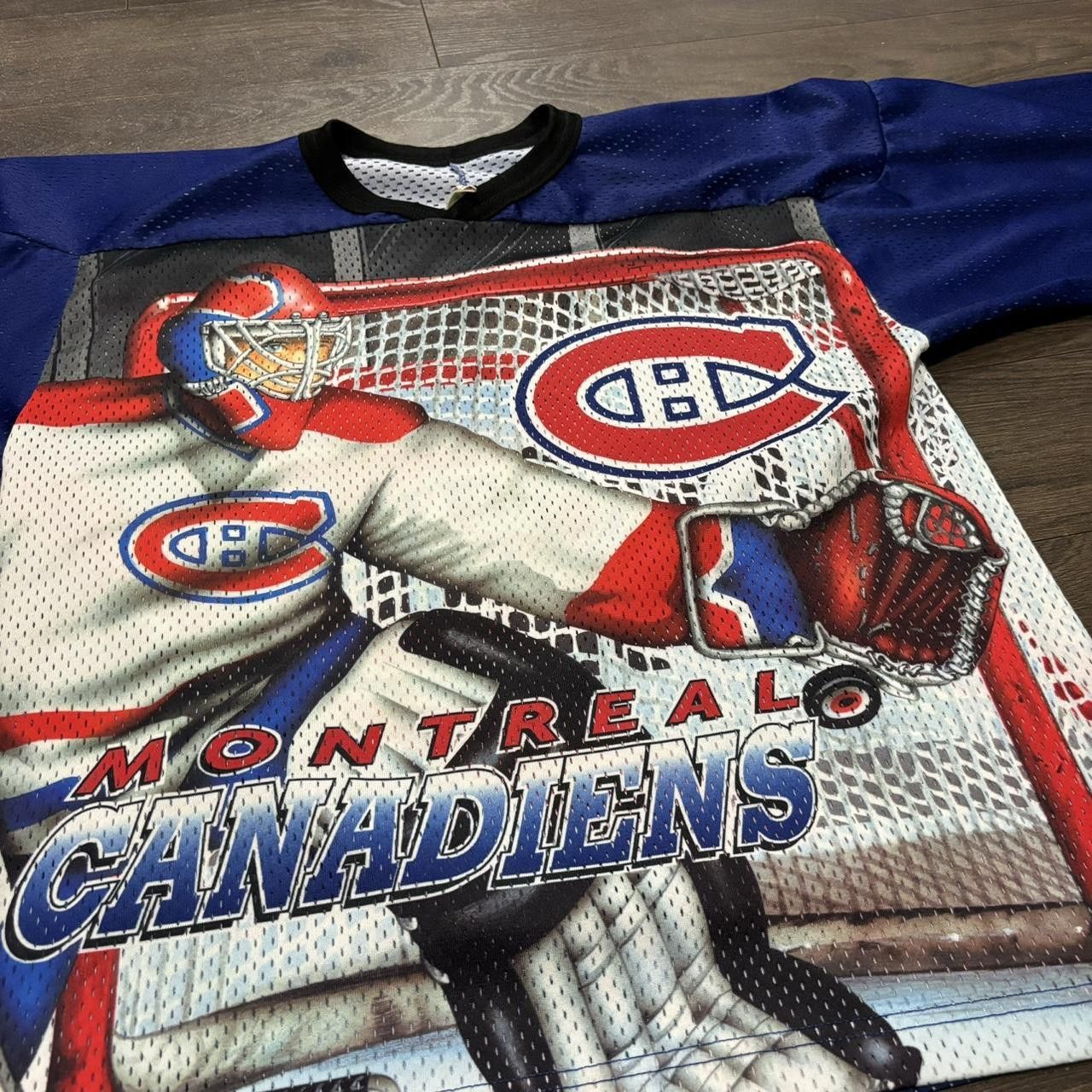 Designer vintage Montreal Canadiens all over print fan jersey 90s S/M Size US M / EU 48-50 / 2 - 1 Thumbnail