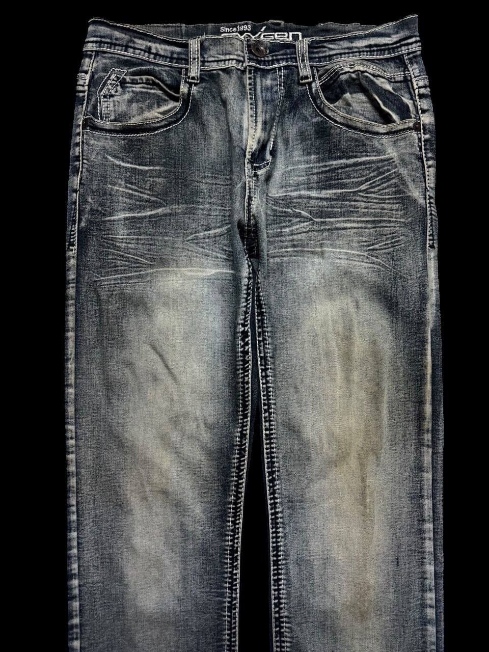 Other Sick 90s Style Oxygen Rusty Mudwash Acid Style Clawmark Jean Size US 31 - 3 Thumbnail