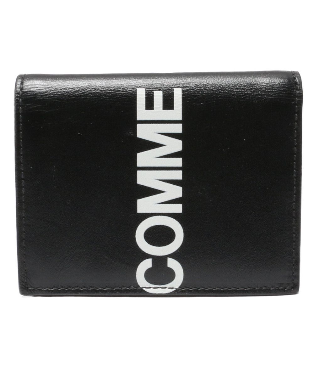 Comme des Garcons Wallet Bi-fold Logo Printed Black Size ONE SIZE - 1 Thumbnail