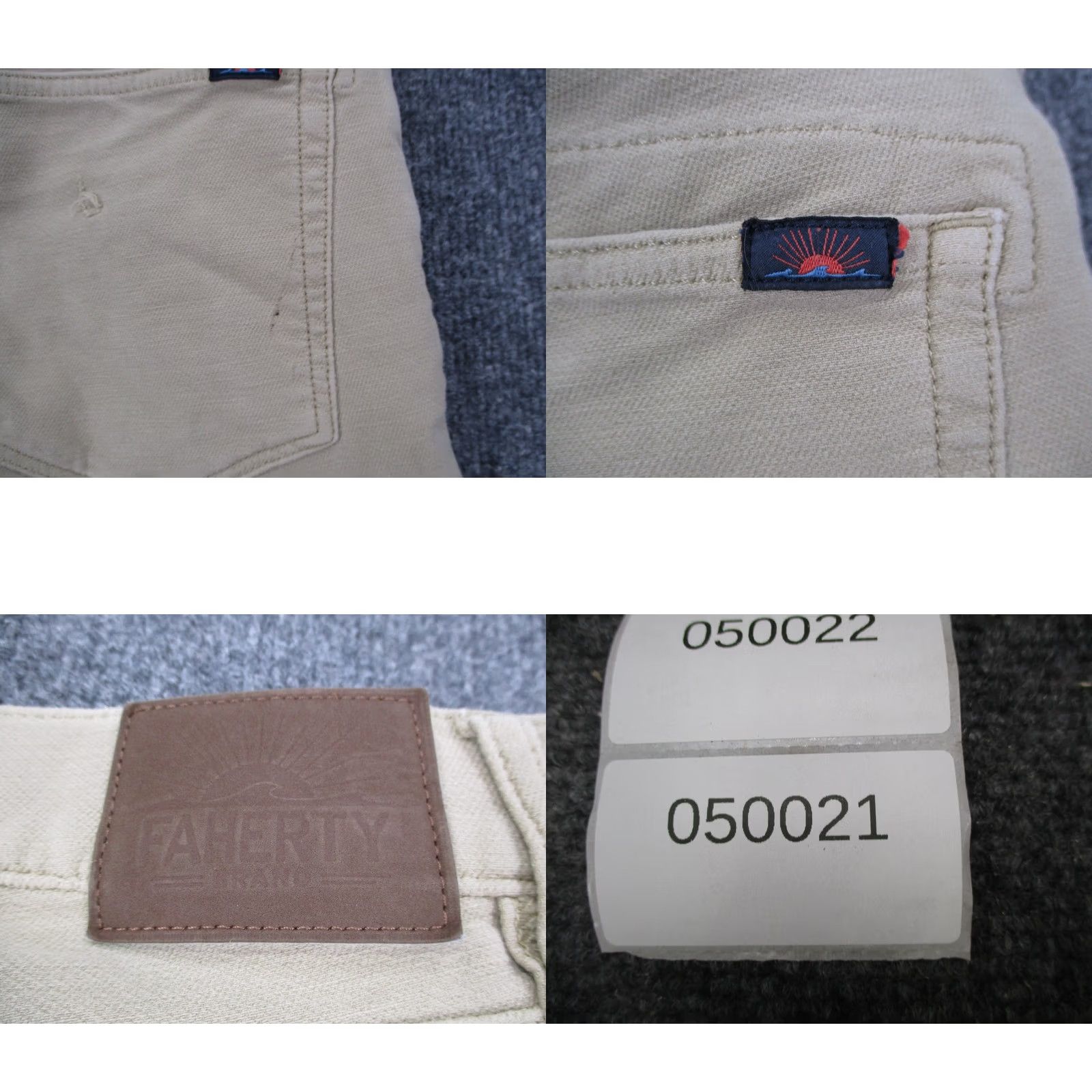 Faherty Faherty Pants Men 29 X 32 Beige Chino Straight Stretch Casual Preppy Business Pants Size US 29 - 10 Thumbnail