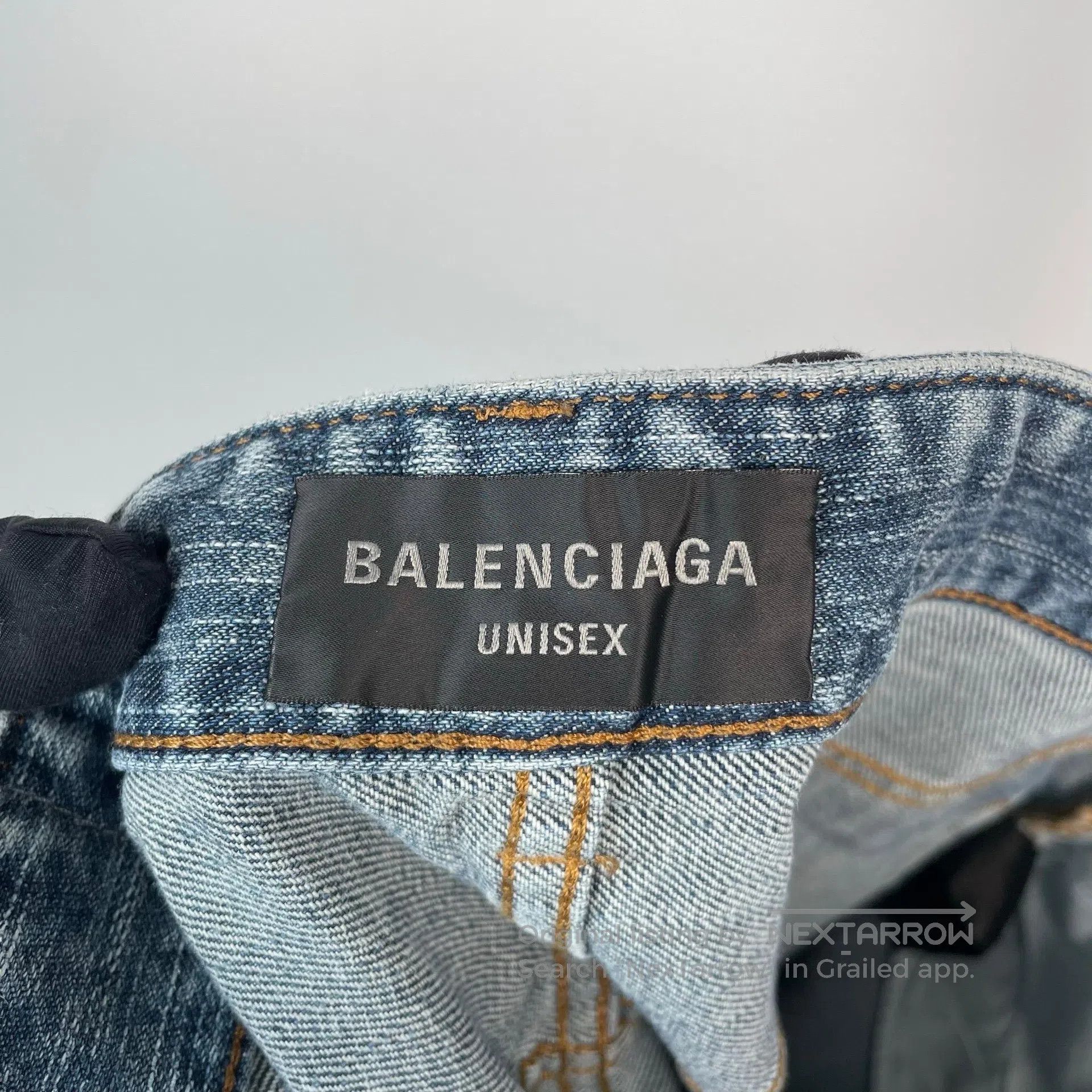 Balenciaga Balenciaga size S Dragon Patterned Drawcord Loose Denim Lo Size US 27 - 6 Thumbnail