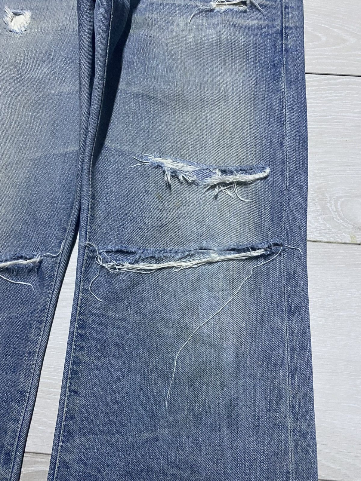 AG Adriano Goldschmied Vtg Ag Adriano Goldschmied Straight Leg DistressedJeans Size US 32 / EU 48 - 8 Thumbnail