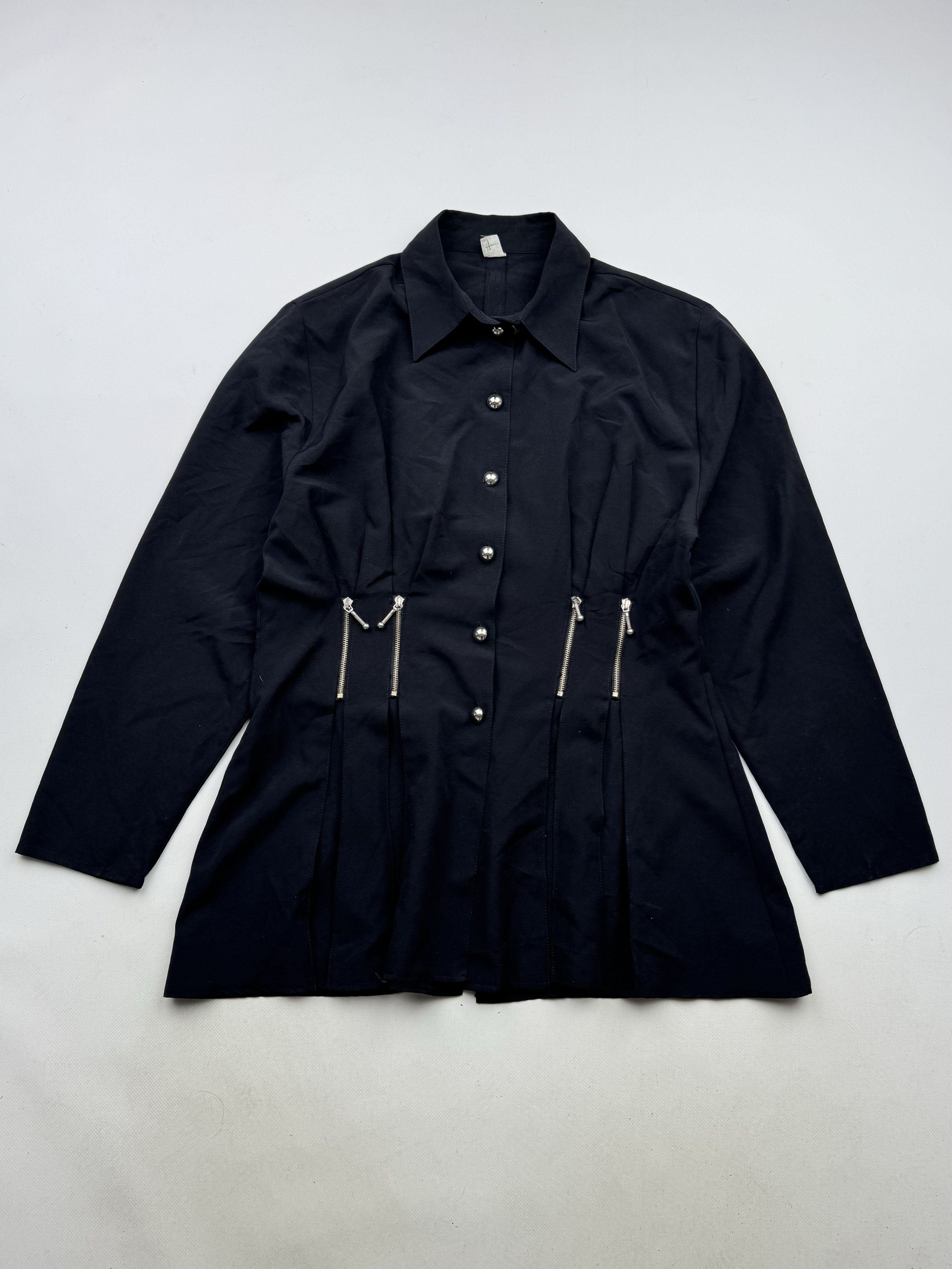 Vintage 00's Blouse With Zipped B175(V296)E2 Size L / US 10 / IT 46 - 1 Thumbnail