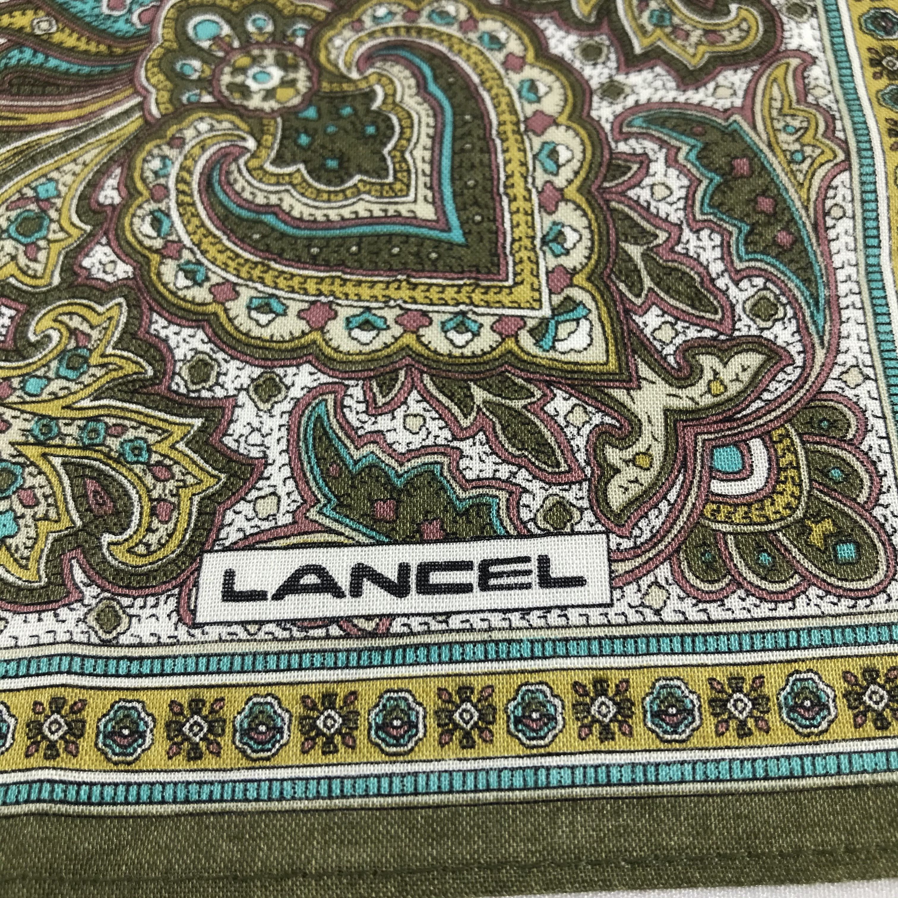 Lancel Lancel Paisley Handkerchief Neckerchief Bandana H1219 Size ONE SIZE - 3 Thumbnail