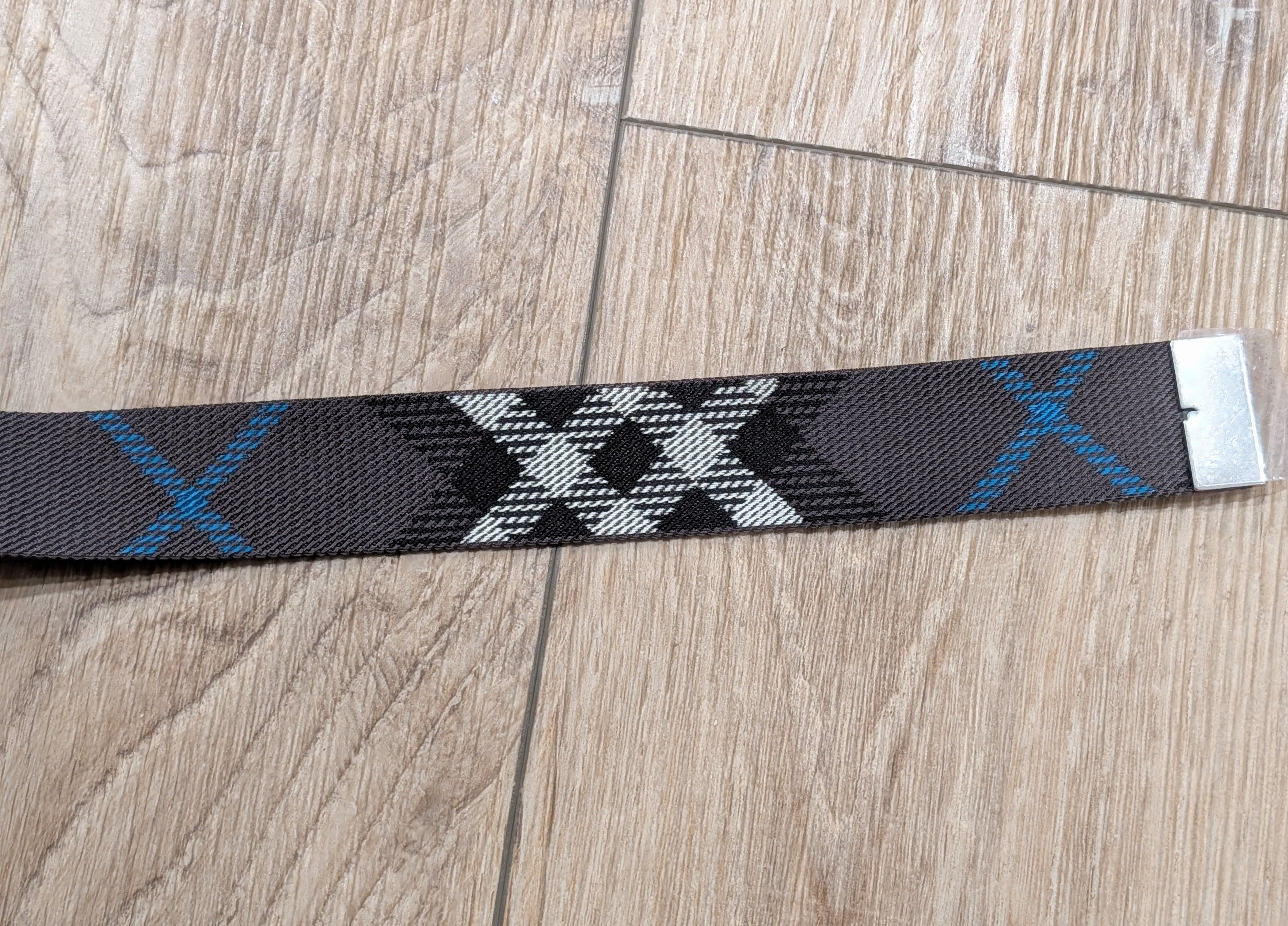 Burberry Burberry Check Webbing Nylon Belt Brown Multi Large Size 34 - 3 Thumbnail