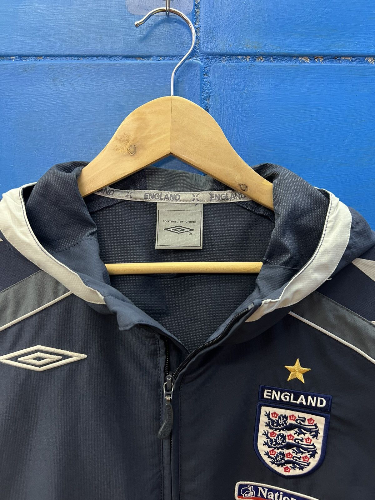 Umbro × Vintage OOs Vintage Umbro England Nylon Jacket Size US L / EU 52-54 / 3 - 8 Thumbnail