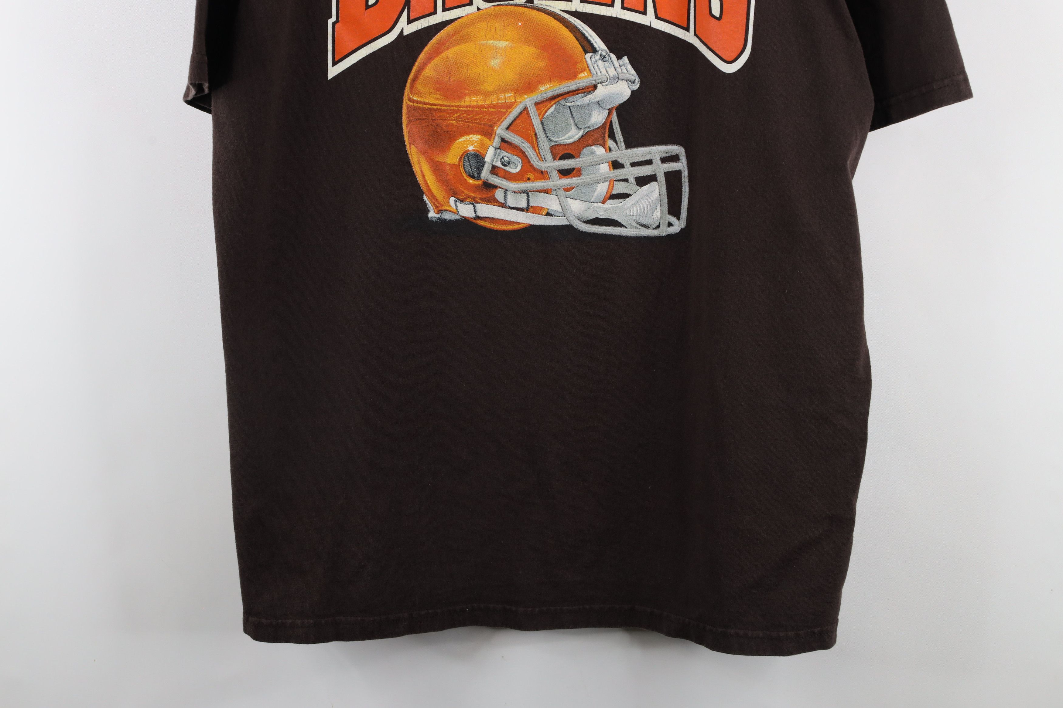 Vintage Vintage Spell Out Cleveland Browns Football T-Shirt Brown Size US L / EU 52-54 / 3 - 3 Thumbnail