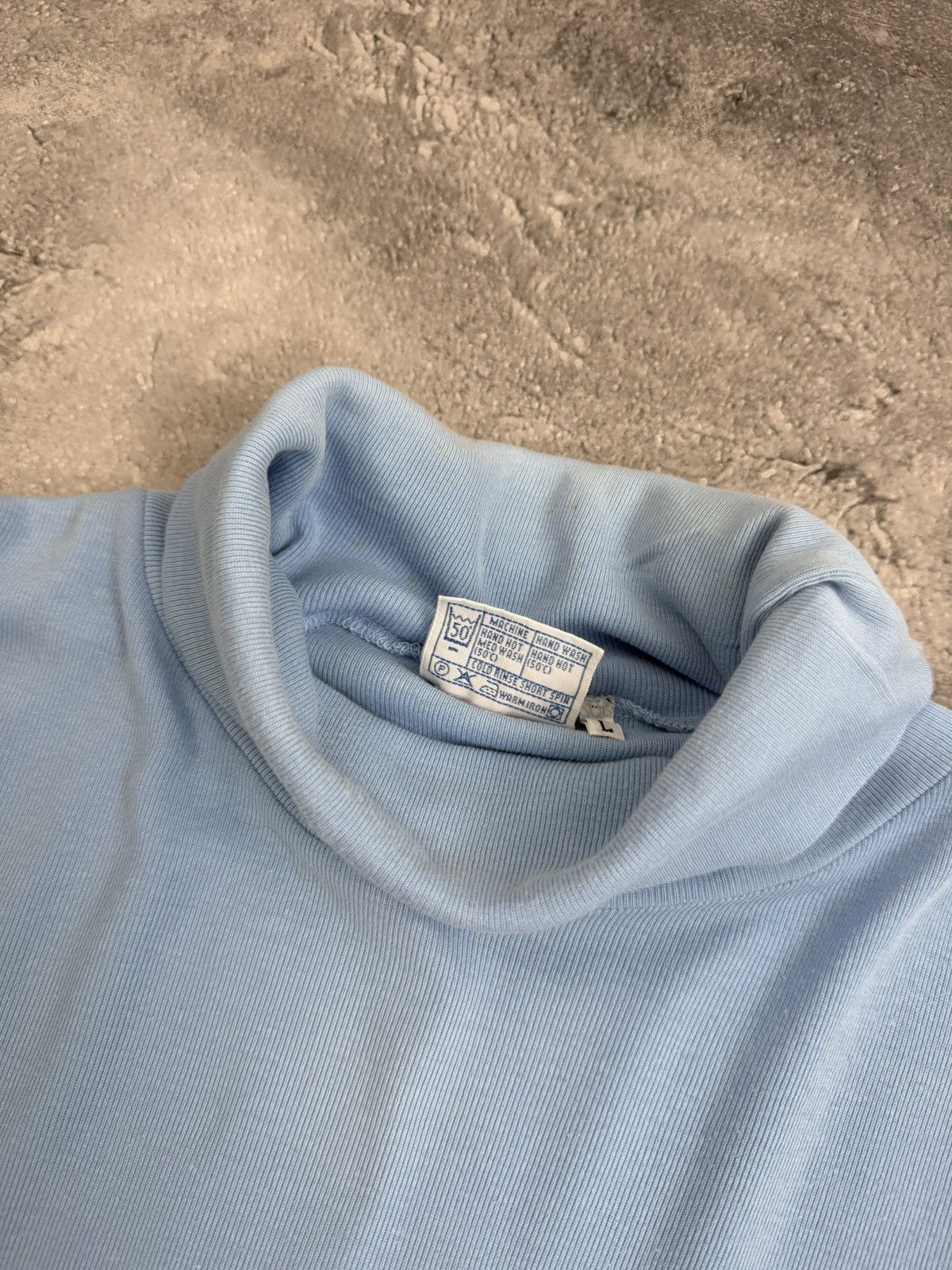 Sunspel Vintage Sunspel Blue Turtleneck Made In England Luxury Size US L / EU 52-54 / 3 - 11 Thumbnail