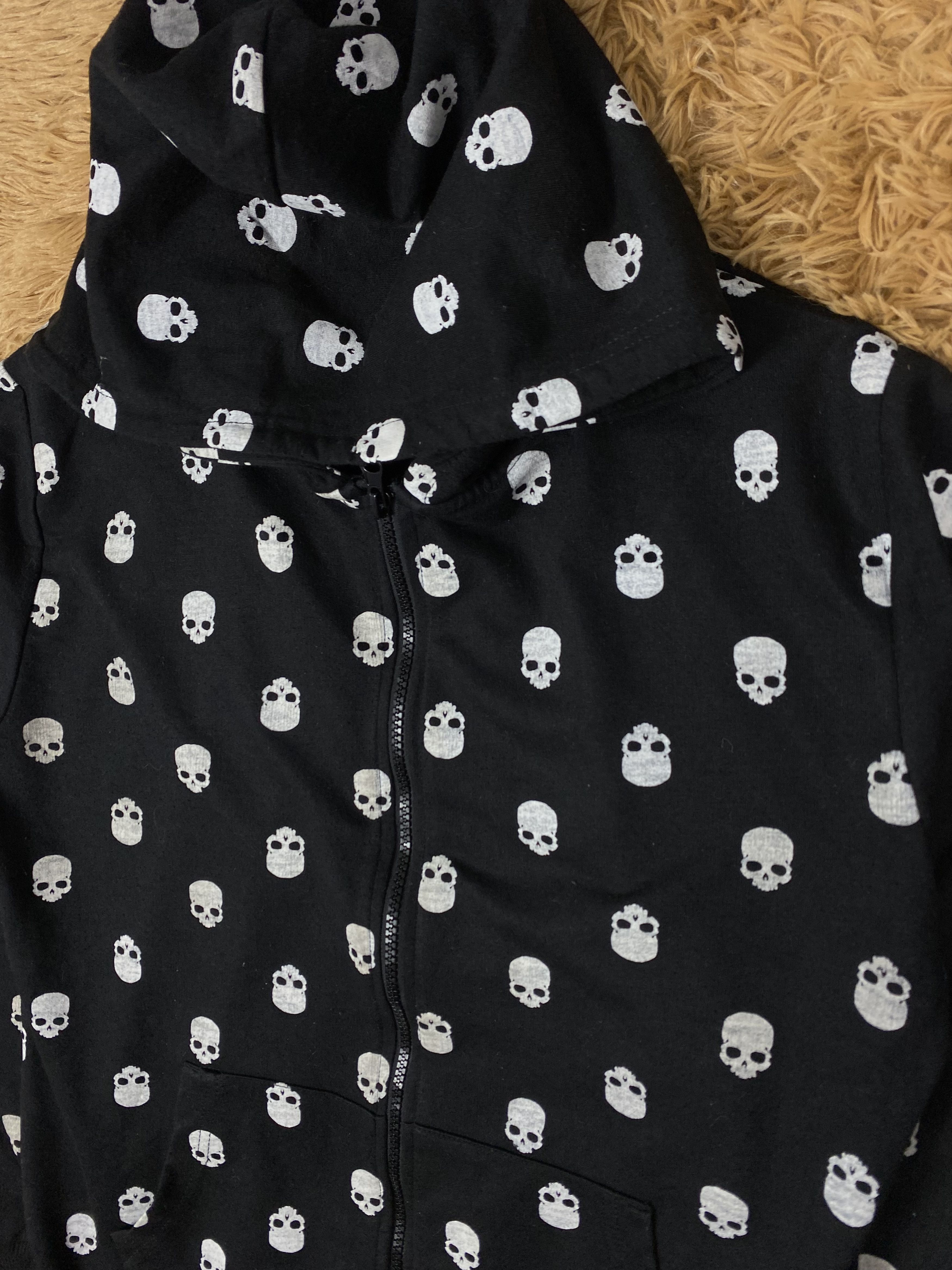 Japanese Brand Vintage Skull Hoodies PS0277 Size US L / EU 52-54 / 3 - 3 Thumbnail