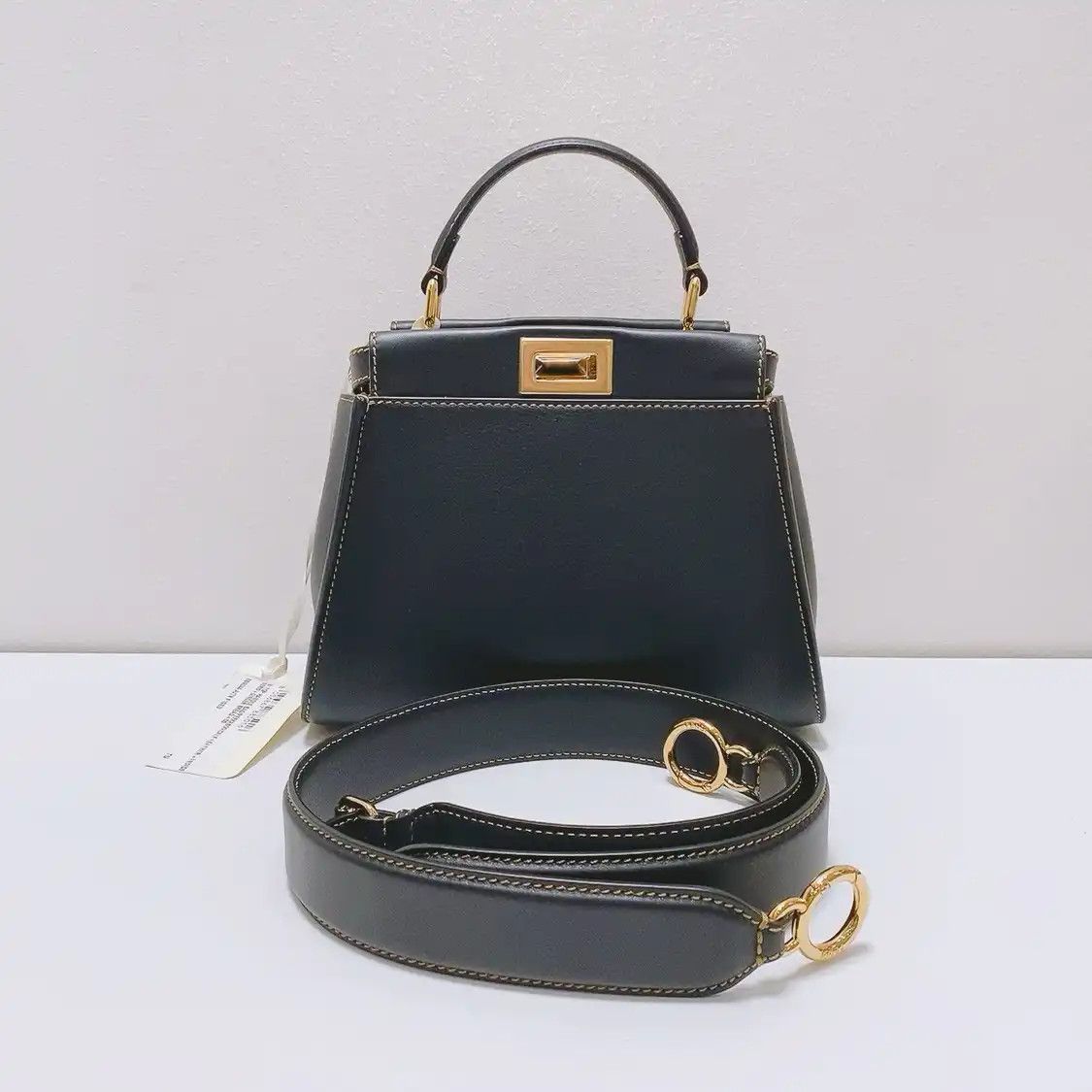 Fendi FENDI Peekaboo black cowhide leather crossbody bag Size ONE SIZE - 1 Thumbnail