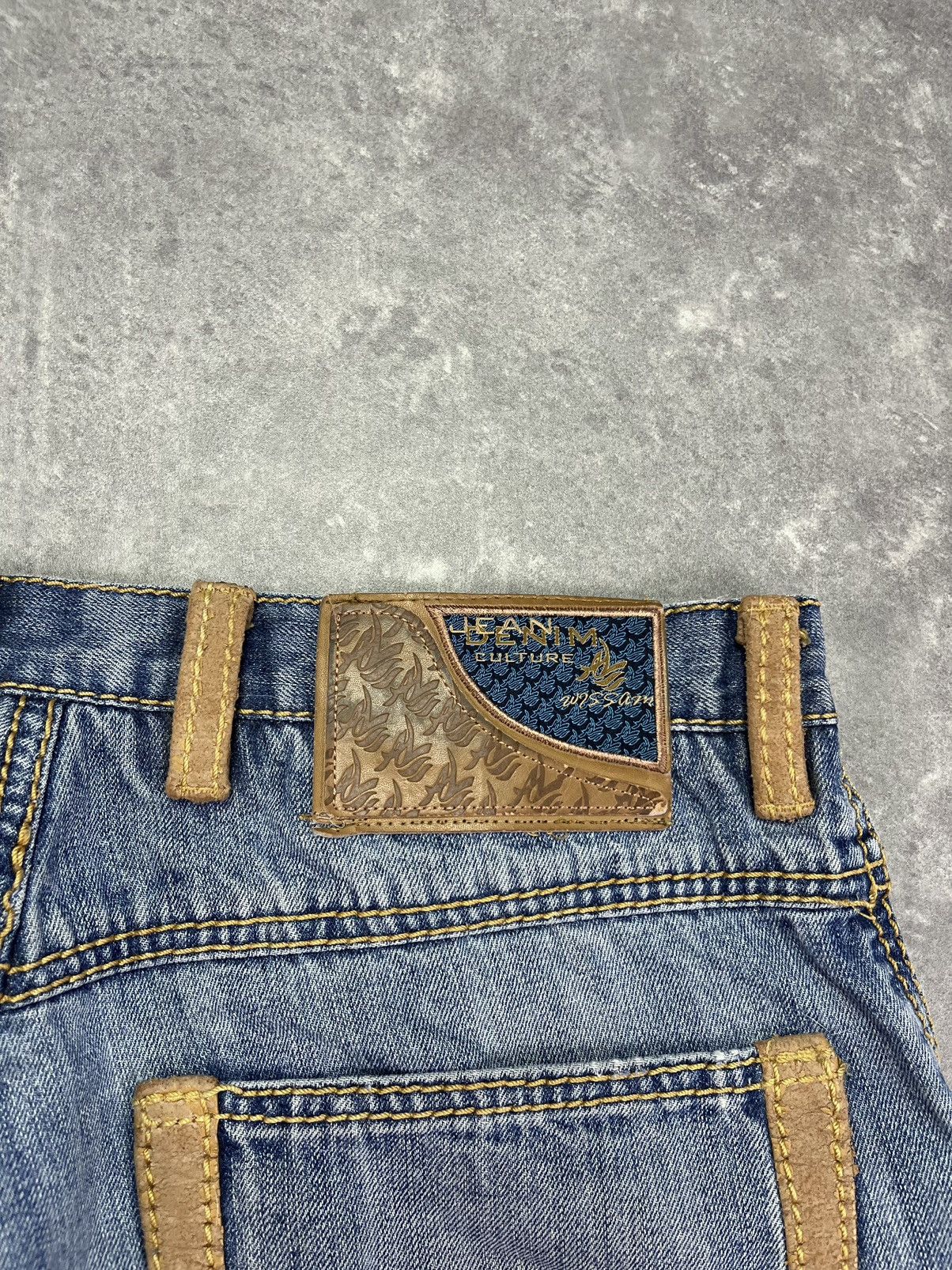 Al Wissam Al Wissam Y2K Embroidered Logo Baggy Denim Shorts Jorts 36 Size US 36 / EU 52 - 12 Thumbnail