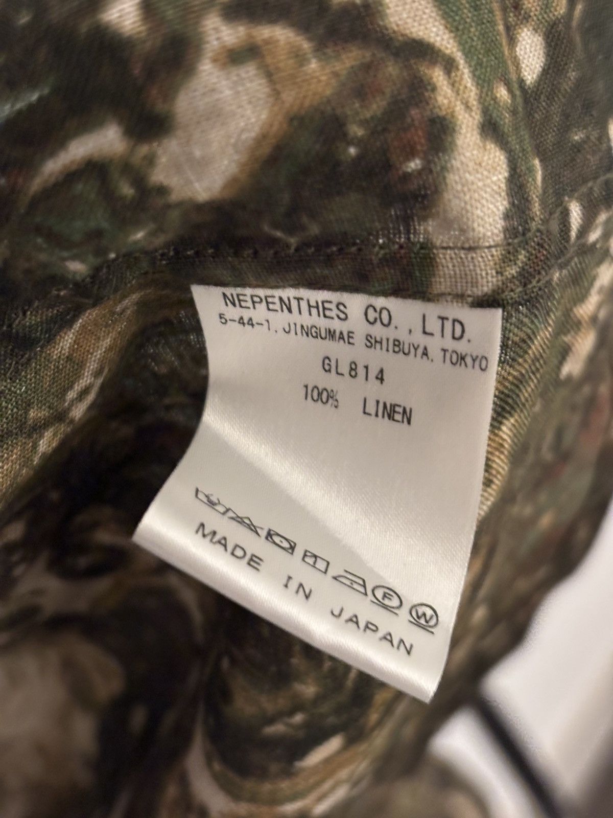 South2 West8 Marble Camo Linen Hunting Shirt Size US S / EU 44-46 / 1 - 4 Thumbnail