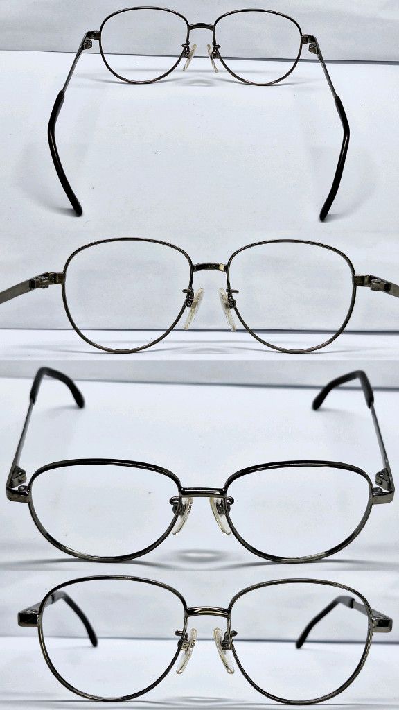 MASUNAGA RARE Masunaga KOOKI J-05 Planitan Titanium Glasses Frame Size ONE SIZE - 4 Thumbnail