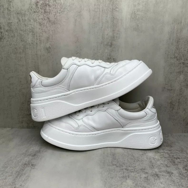 Gucci Gucci White Graphic Sneakers-2505 Size US 6 / IT 36 - 3 Thumbnail