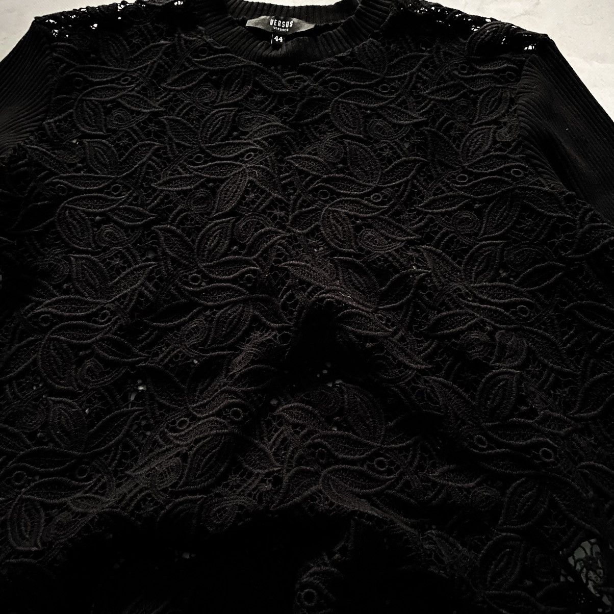 Versus Versace Versus Versace Flower Open Knit Sweater Sweatshirt Y2K Size M / US 6-8 / IT 42-44 - 2 Thumbnail
