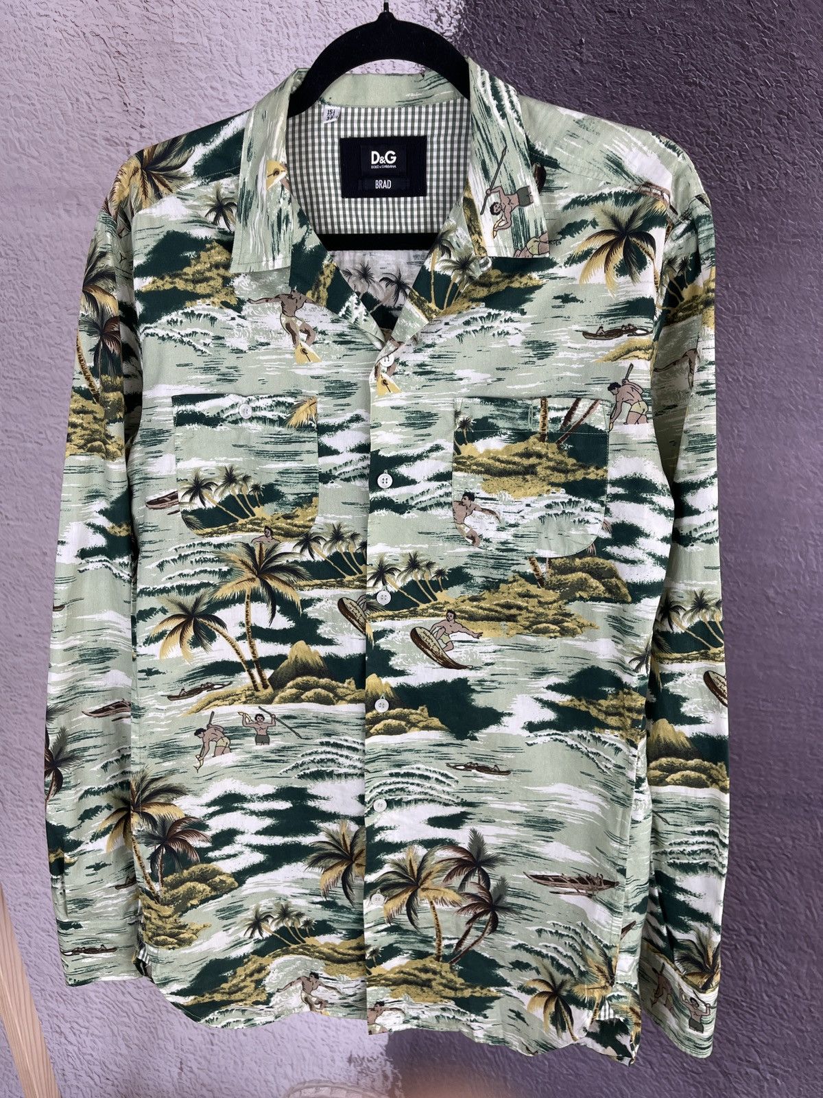 Dolce & Gabbana Dolce & Gabbana BRAD Hawaiian ls shirt surfing floral Size US M / EU 48-50 / 2 - 5 Thumbnail