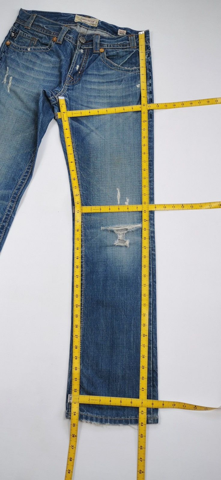 Mek Denim Mek Denim Tribal M Malibu Distressed Jeans Size US 32 / EU 48 - 13 Thumbnail