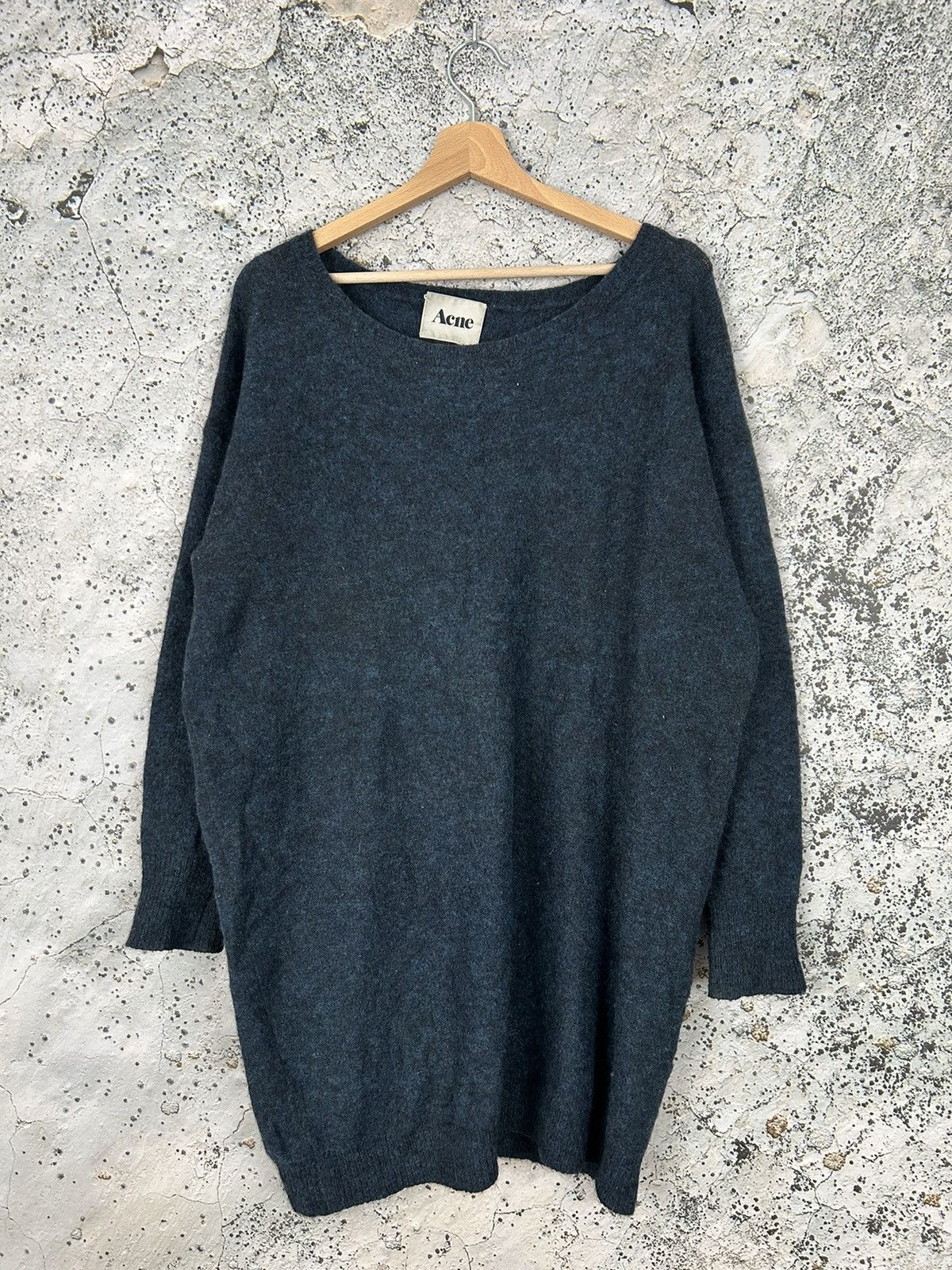 Japanese Brand Vintage Acne Blue Wham Mohair Knit Sweater Rare 90s Size US M / EU 48-50 / 2 - 1 Thumbnail