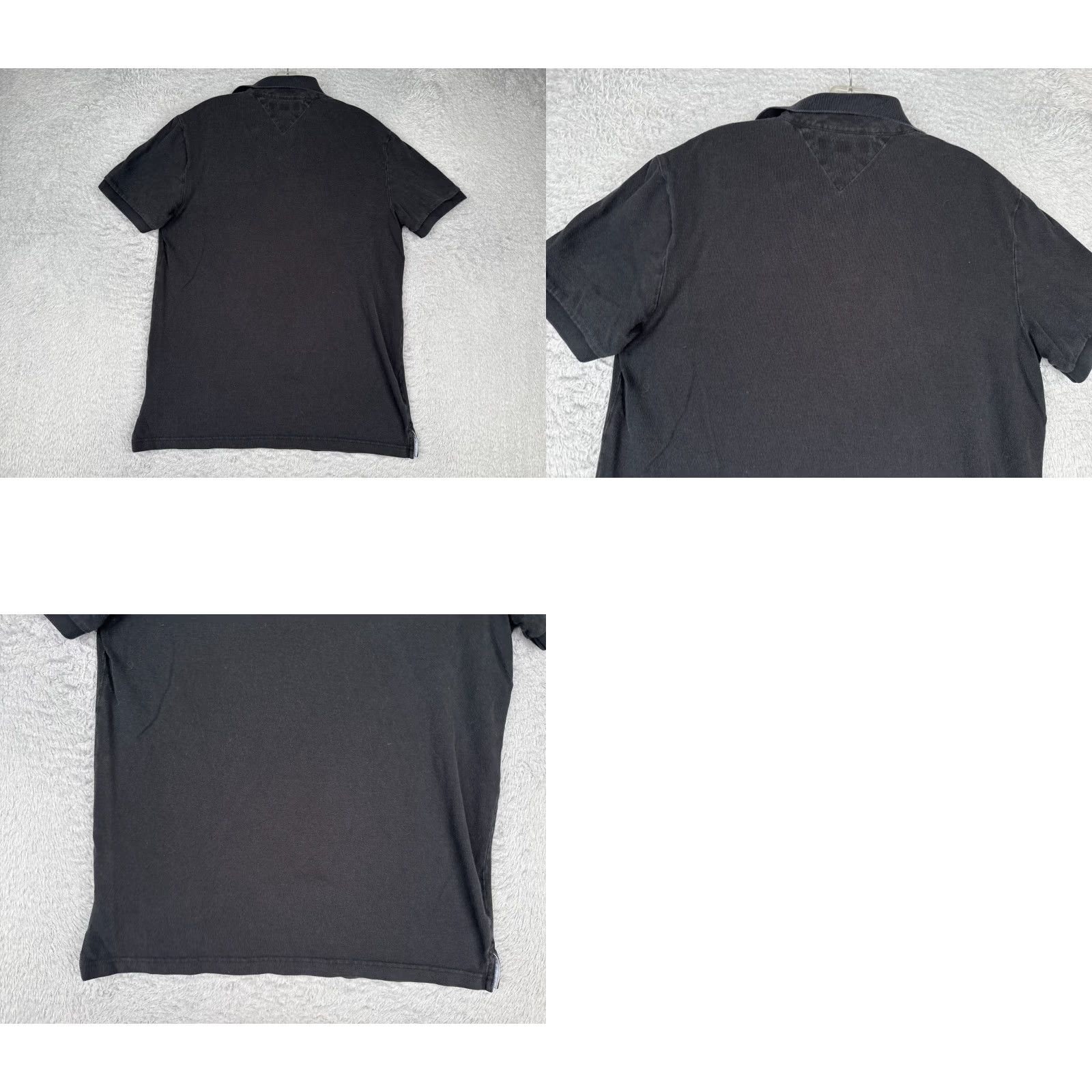 Tommy Hilfiger Tommy Hilfiger Polo Shirt Men Large Black Short Sleeve Custom Fit Cotton Size US L / EU 52-54 / 3 - 9 Thumbnail
