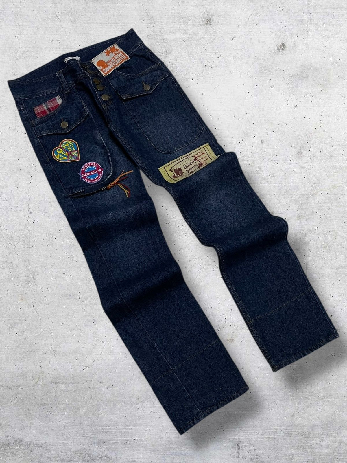 Hysteric Glamour VINTAGE SUNNY SMITH CRAFTED 90S JAPAN DESIGNER ARCHIVE DENIM Size US 32 / EU 48 - 2 Thumbnail
