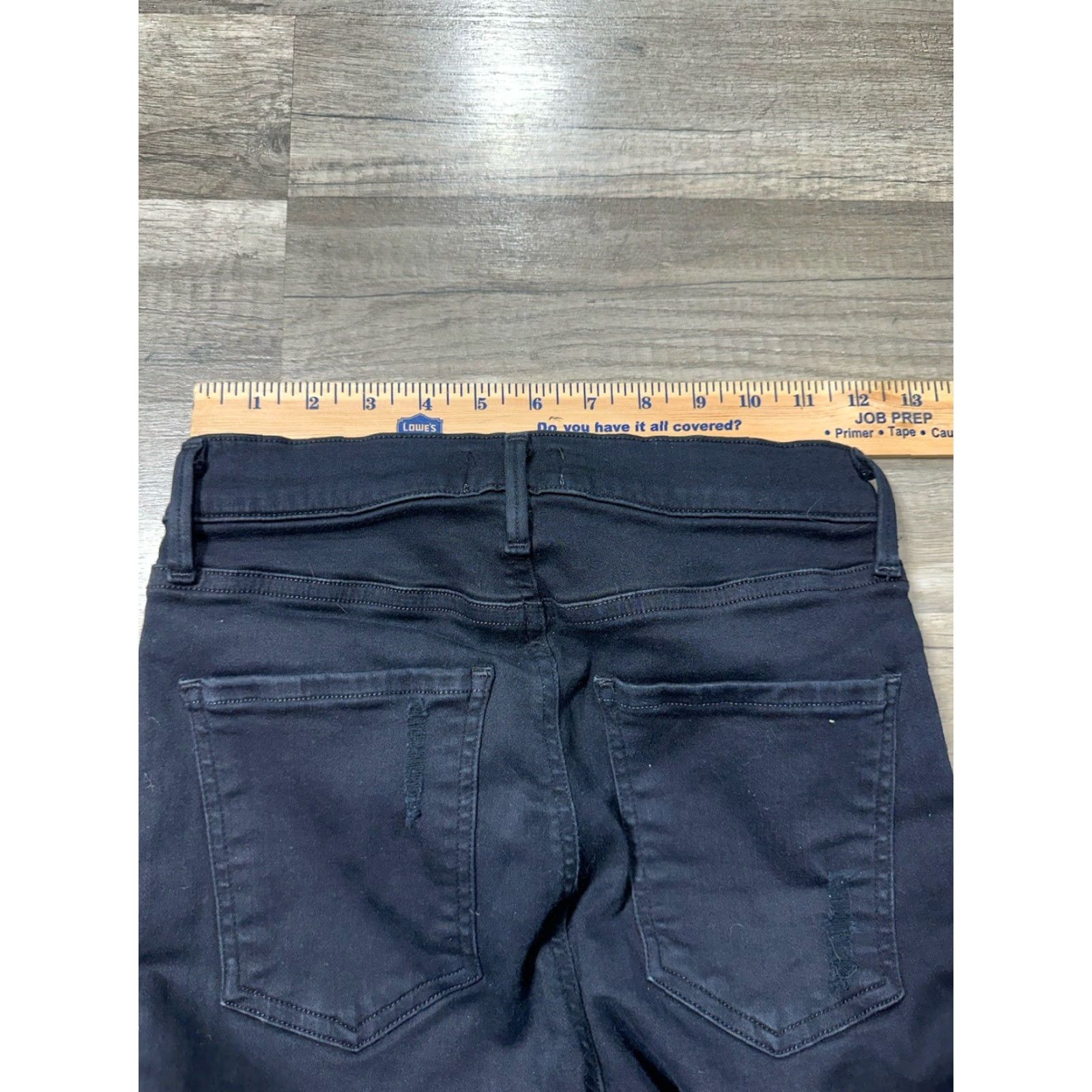 Agolde AGOLDE Jeans Women 26 Black Cotton Blend Skinny Distressed Size 26" / US 2 / IT 38 - 7 Thumbnail