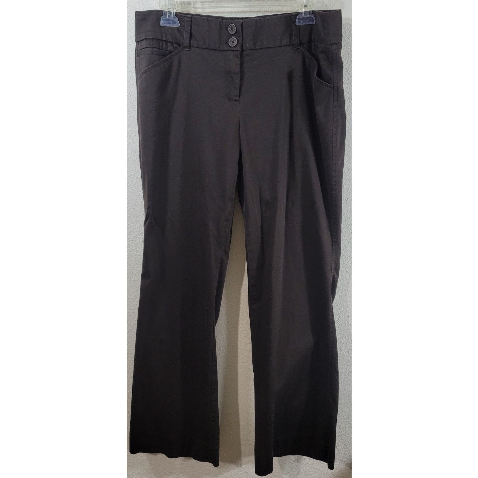 Other New York & Co Brown Flat Front Bootcut Dress Pants 12 Size 34" / US 12 / IT 48 - 1 Thumbnail