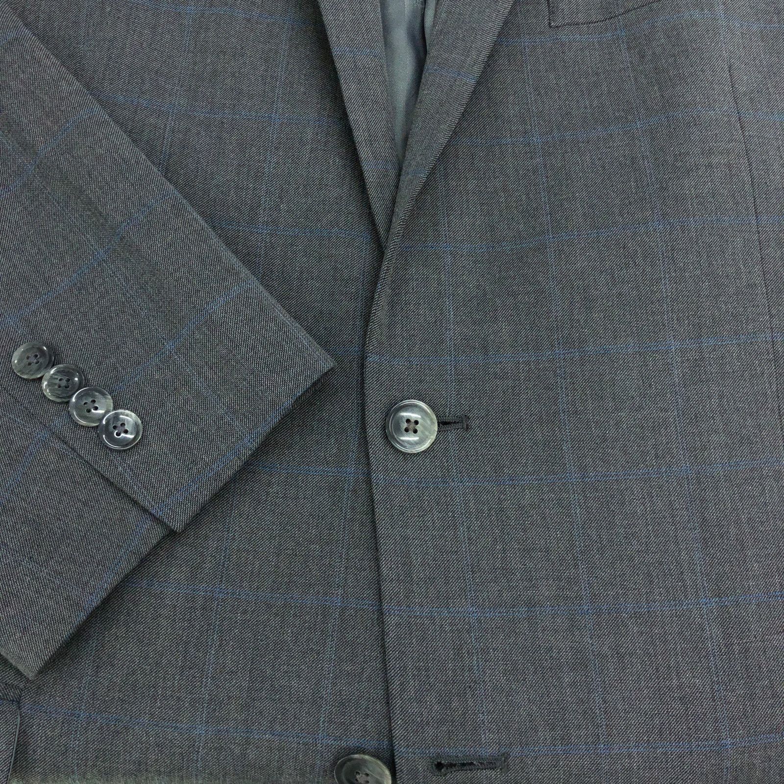 Ben Sherman Ben Sherman Sz 46R Sport Coat Jacket Blazer Burge Windowpane Size 46R - 18 Thumbnail