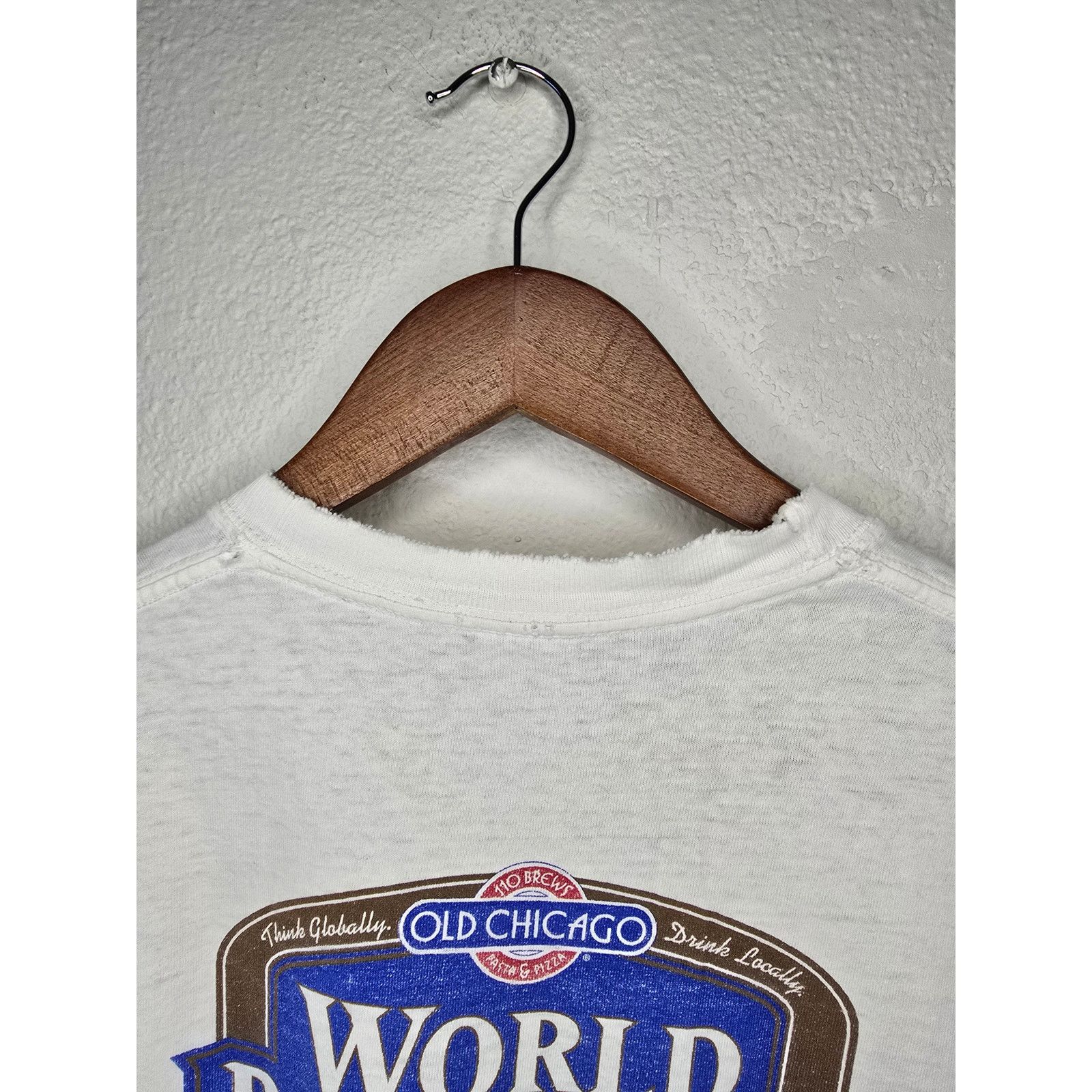 Other Old Chicago World Beer Tour Faded Distressed Alcohol Tee Size US L / EU 52-54 / 3 - 3 Thumbnail