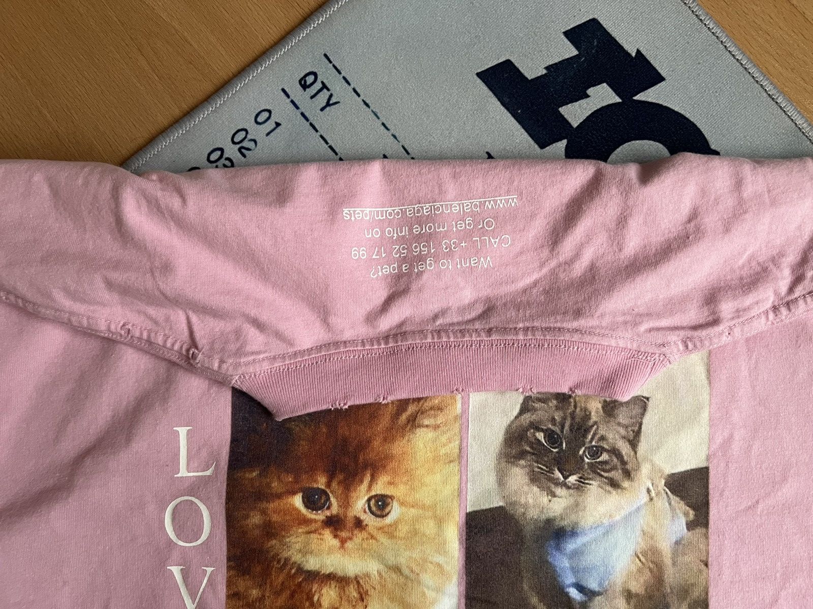 Balenciaga Balenciaga I Love Cats Oversized T-Shirt Pink Size US XS / EU 42 / 0 - 3 Thumbnail