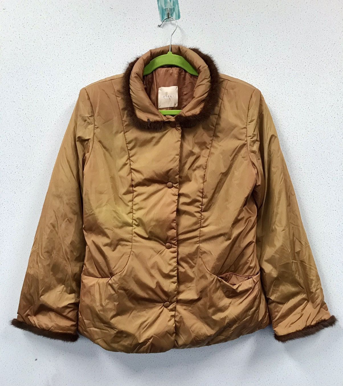 Vintage Salco Fur Puffer Jacket Size M / US 6-8 / IT 42-44 - 1 Thumbnail